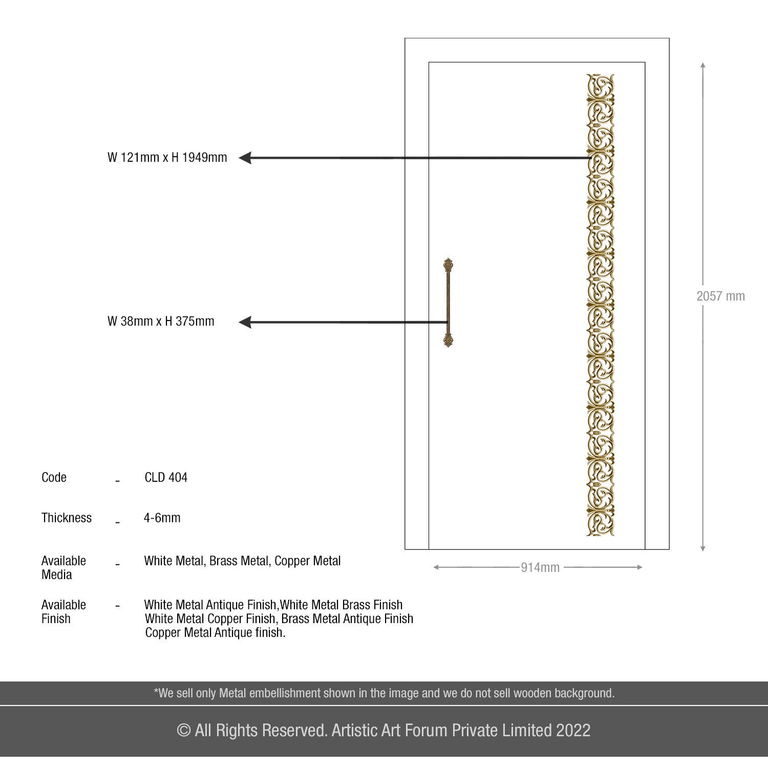 Premium Metal Design for Main Door and Internal Door