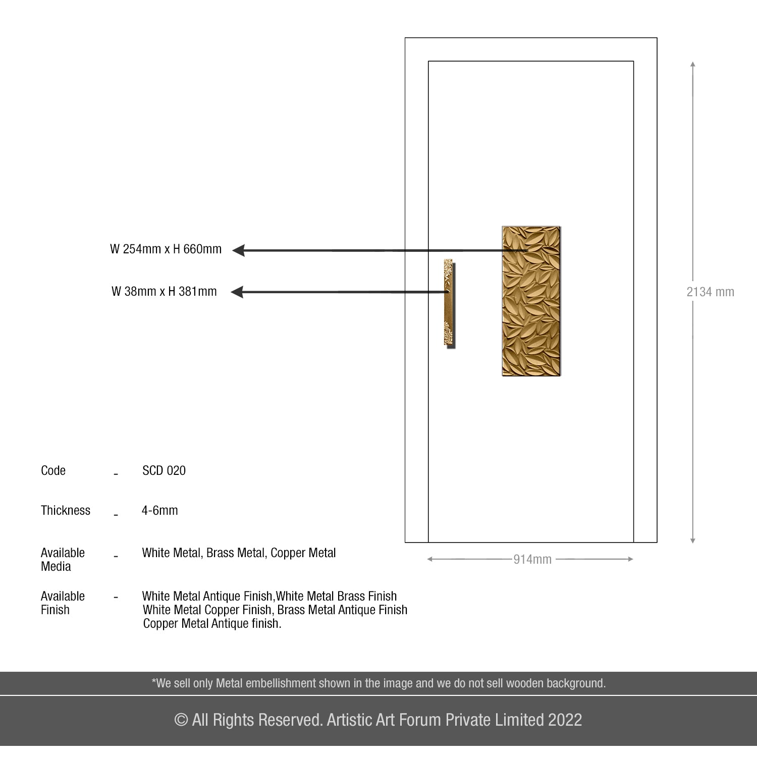 Main Door Embellishment |  For Internal and Entrance Door Design