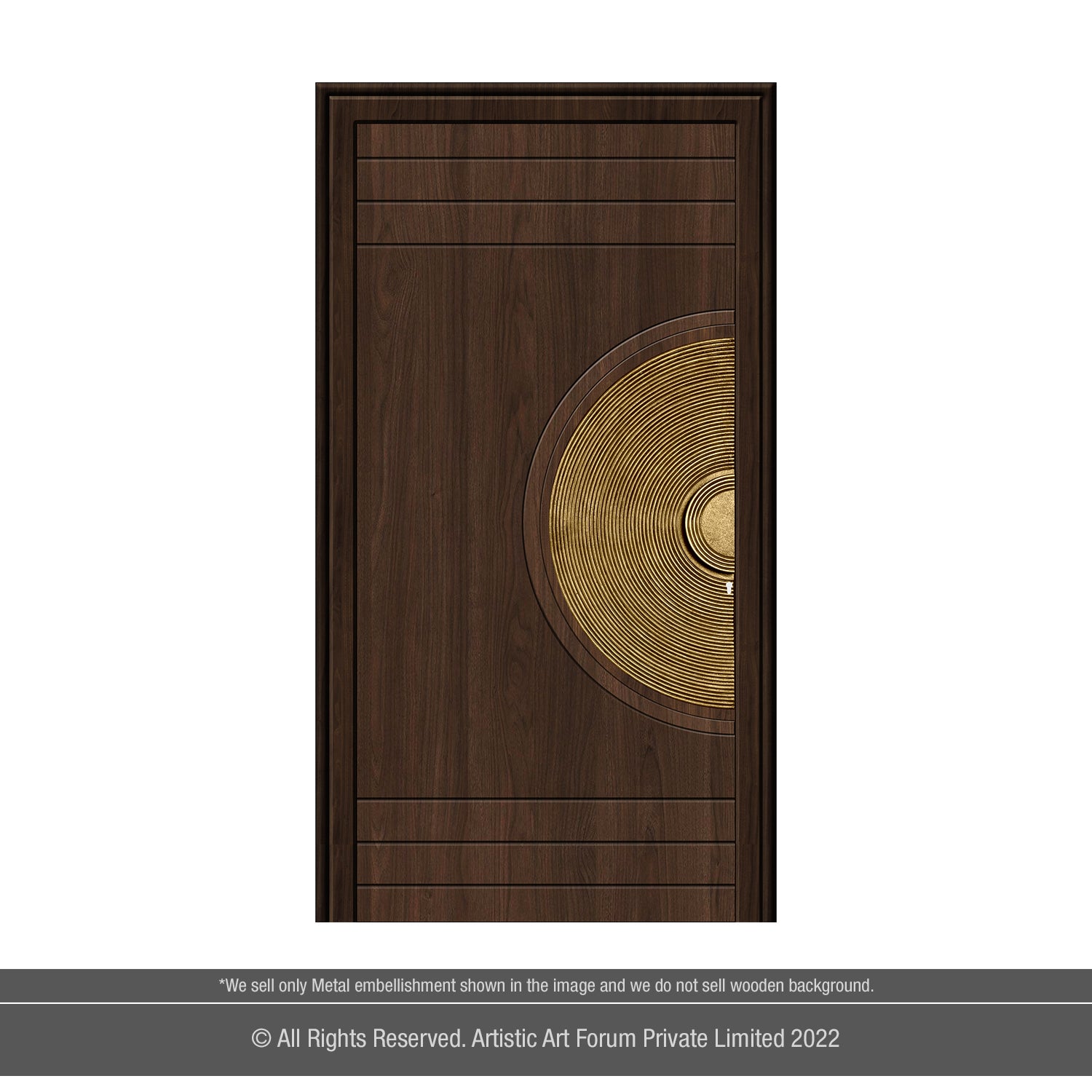 Half Circle Main Door Embellishment |  For Internal and Entrance Door Design