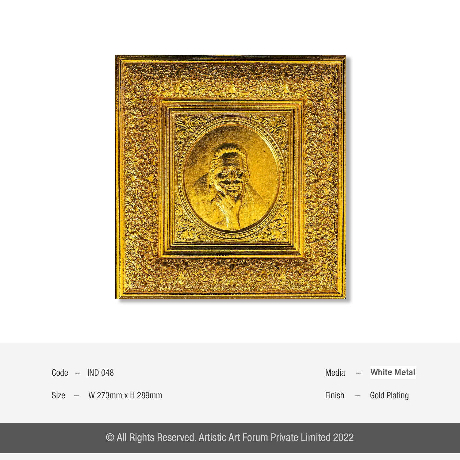 Seshadri Swamigal Metal Wall Art | For Pooja Room Decor
