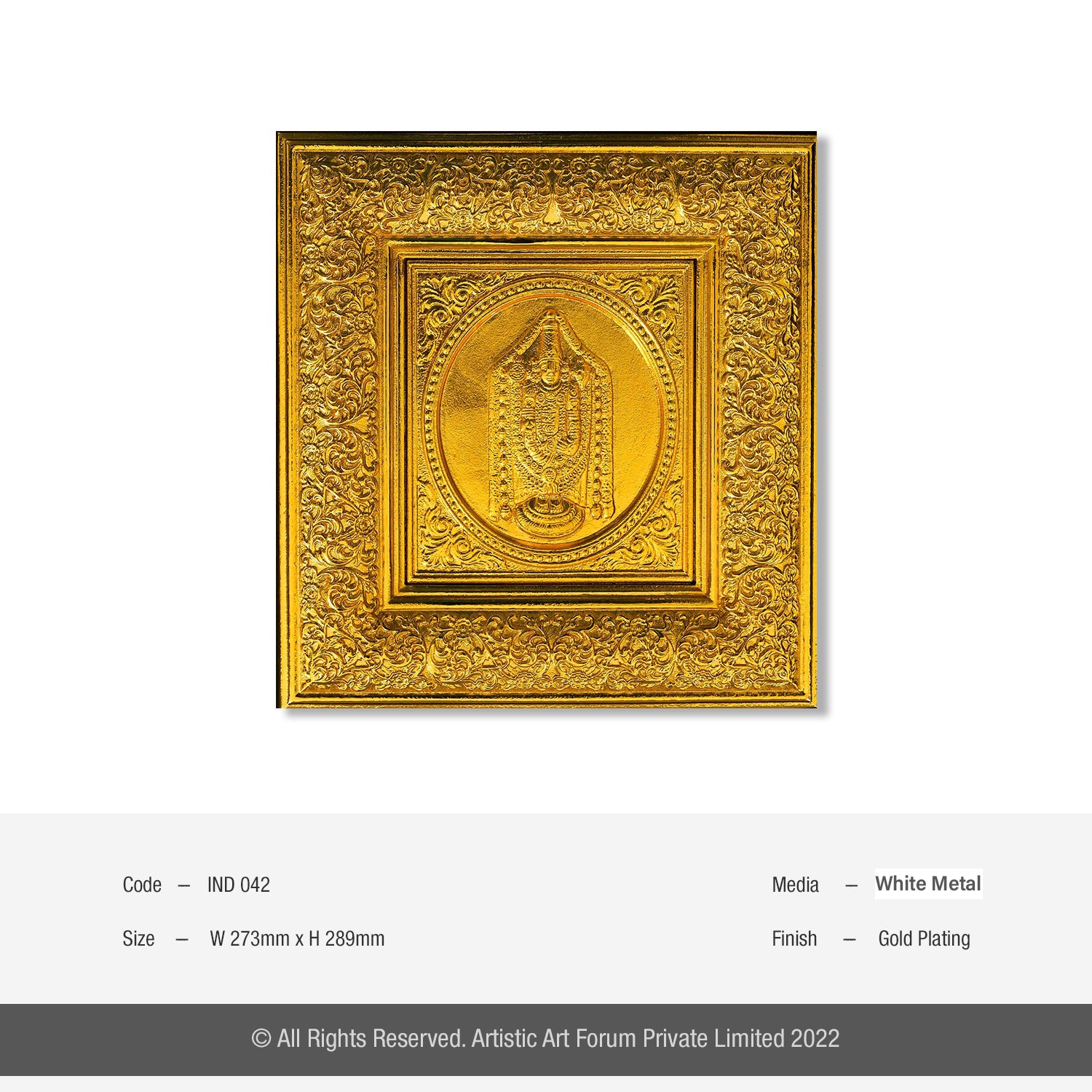 Lord Balaji Wall Decorative Art | For Pooja Room Decor