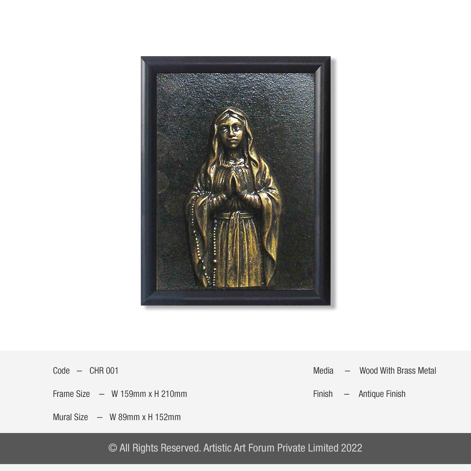 Madha Brass Metal Antique Finish - Artistick's Online