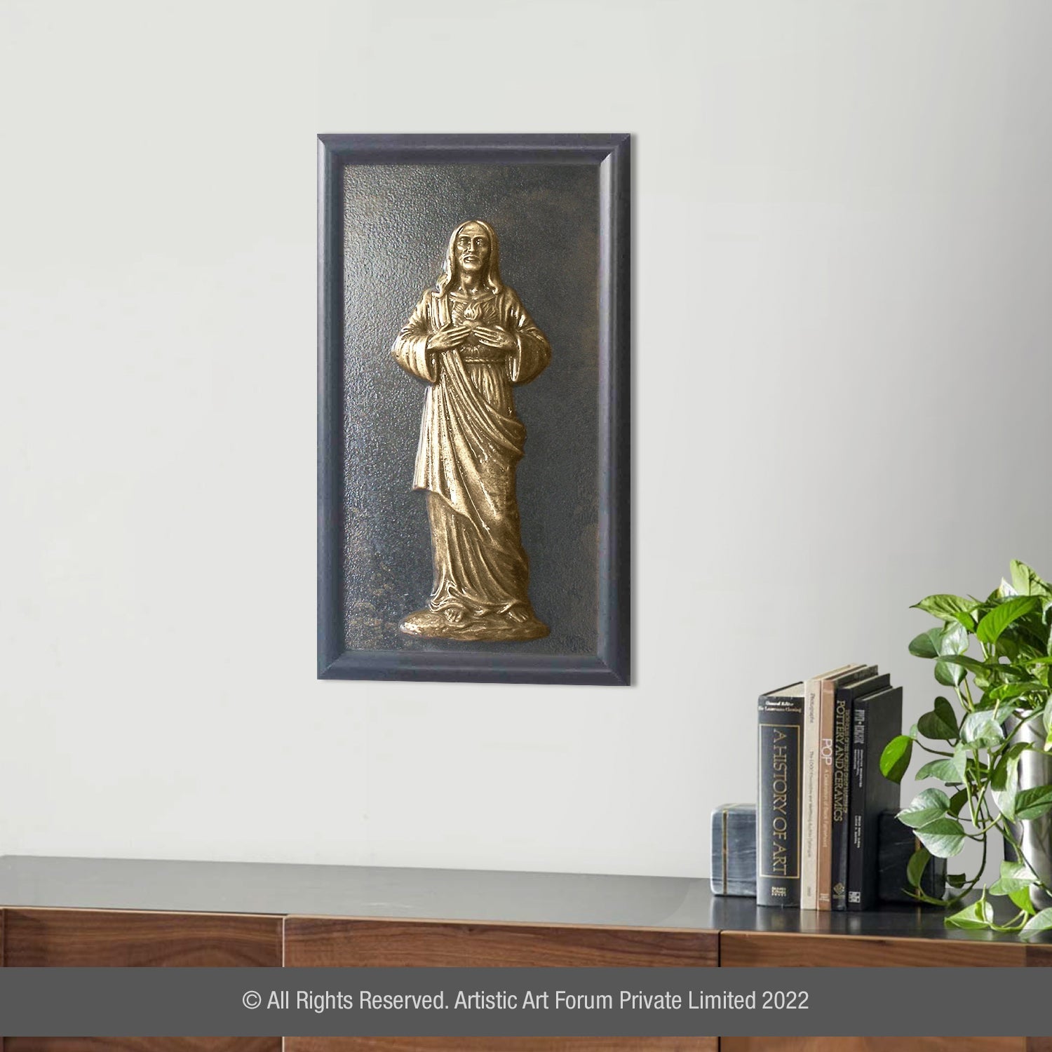 Jesus Brass Metal Antique Finish - Artistick's Online