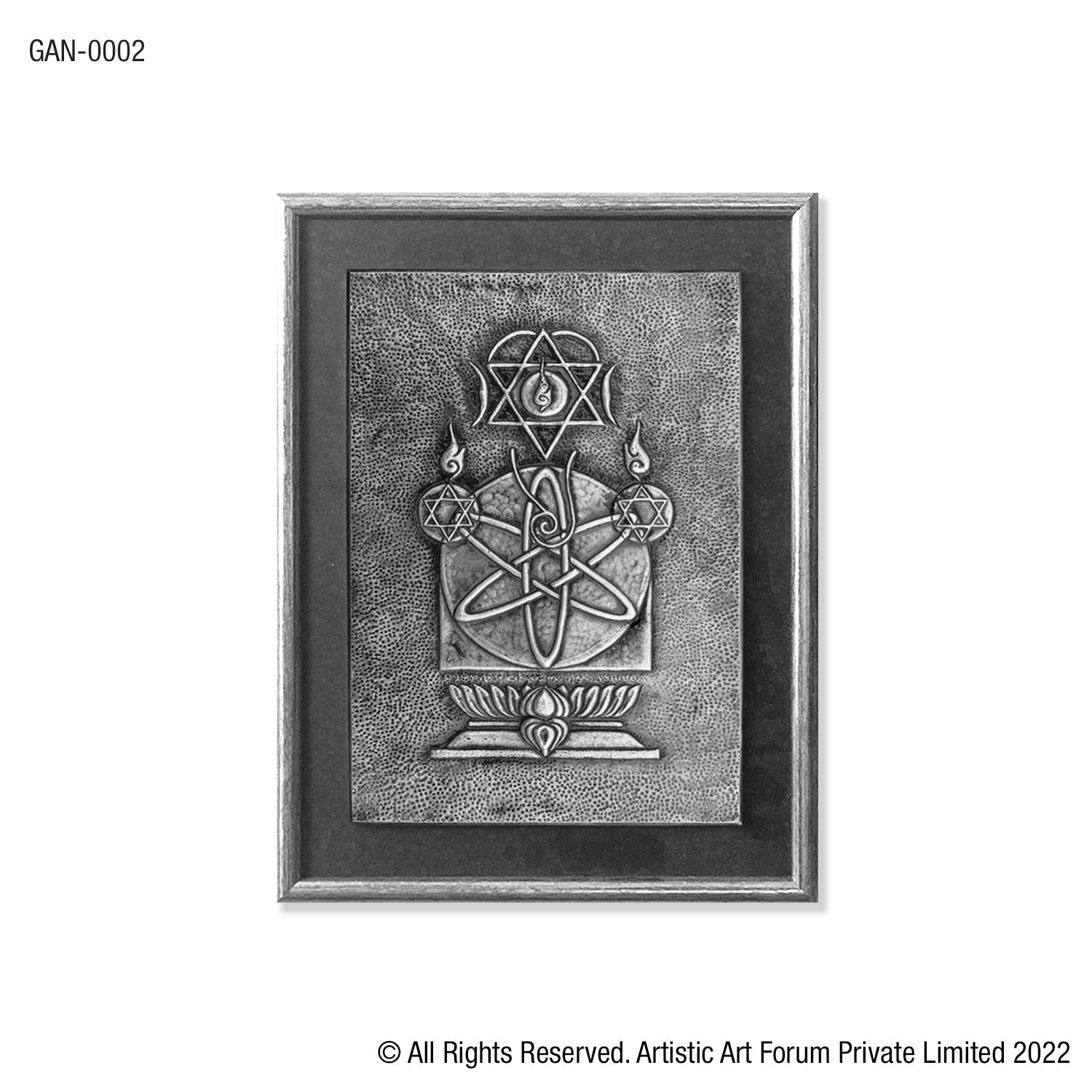 Conceptual Ganesha White Metal Antique Finish - Artistick's Online