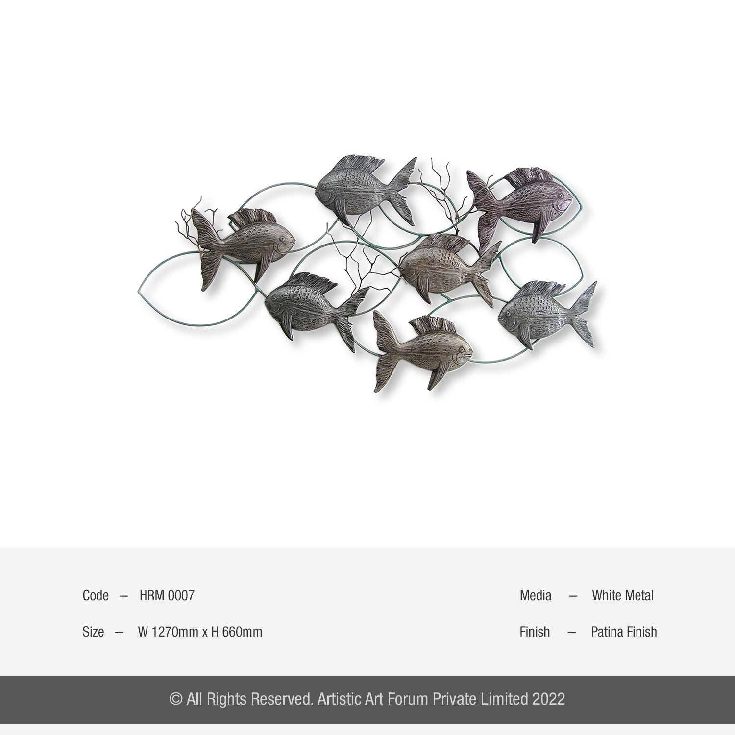 Gettogether White metal antique finish - Artistick's Online