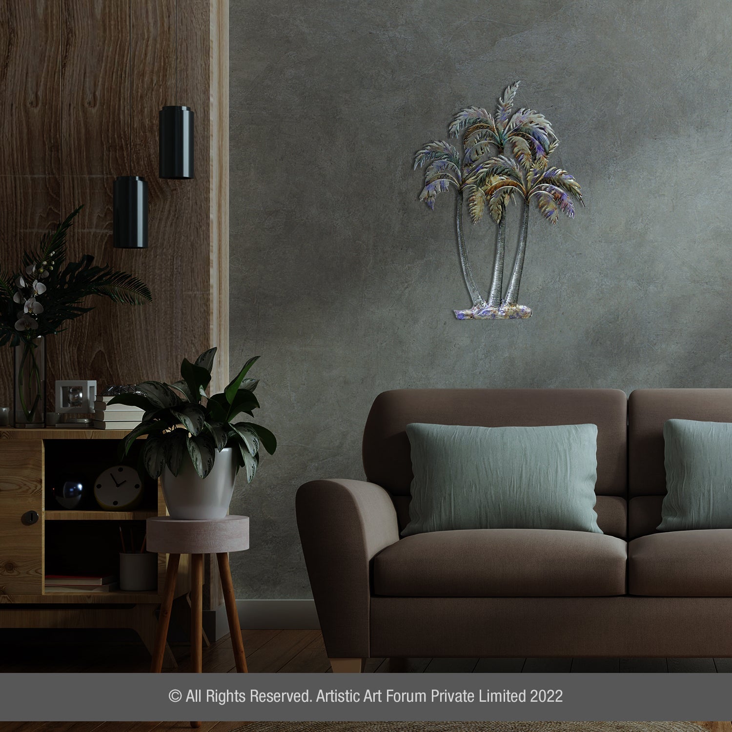 Cycad White metal antique finish - Artistick's Online