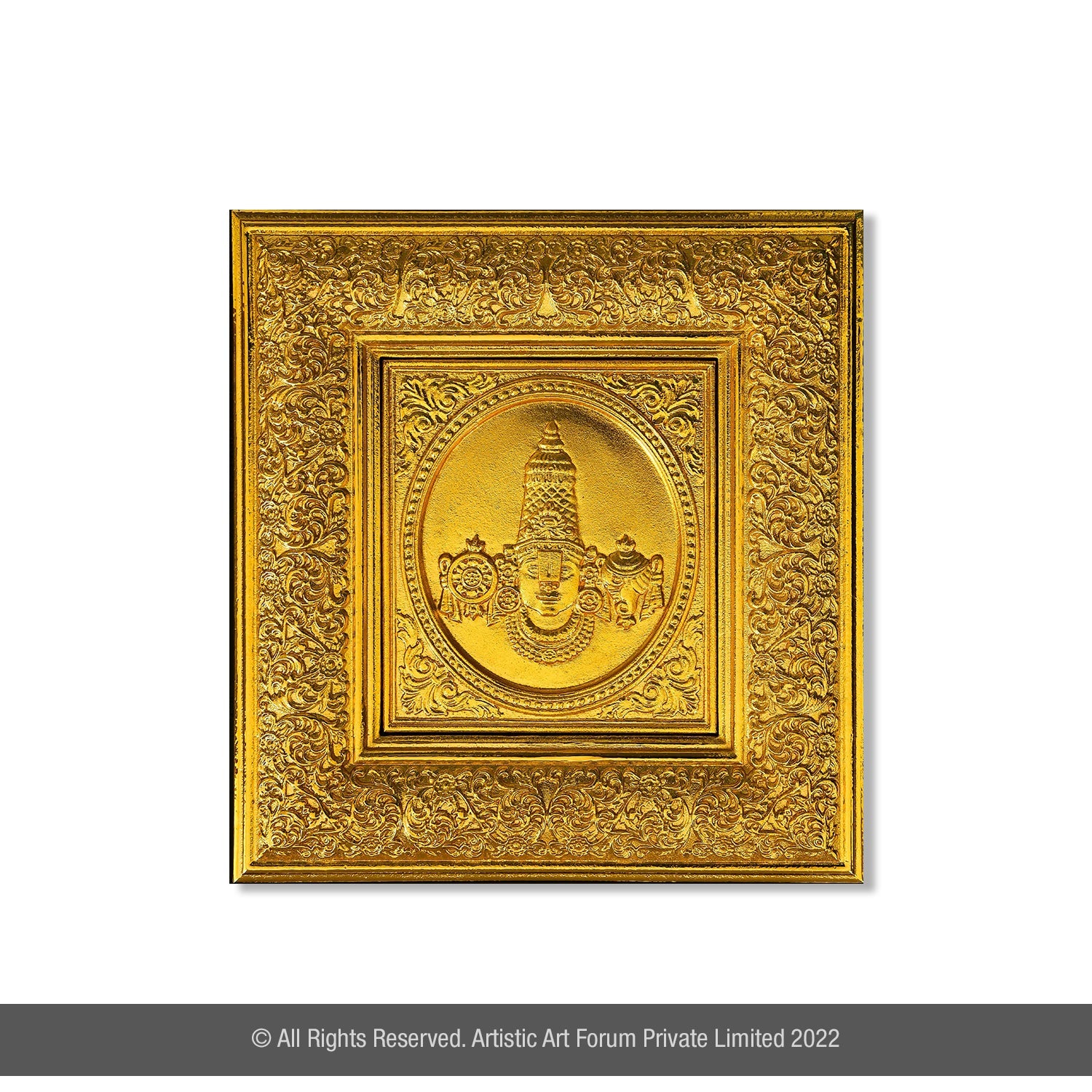 Perumal Head Only  WM gold Plated - Artistick's Online