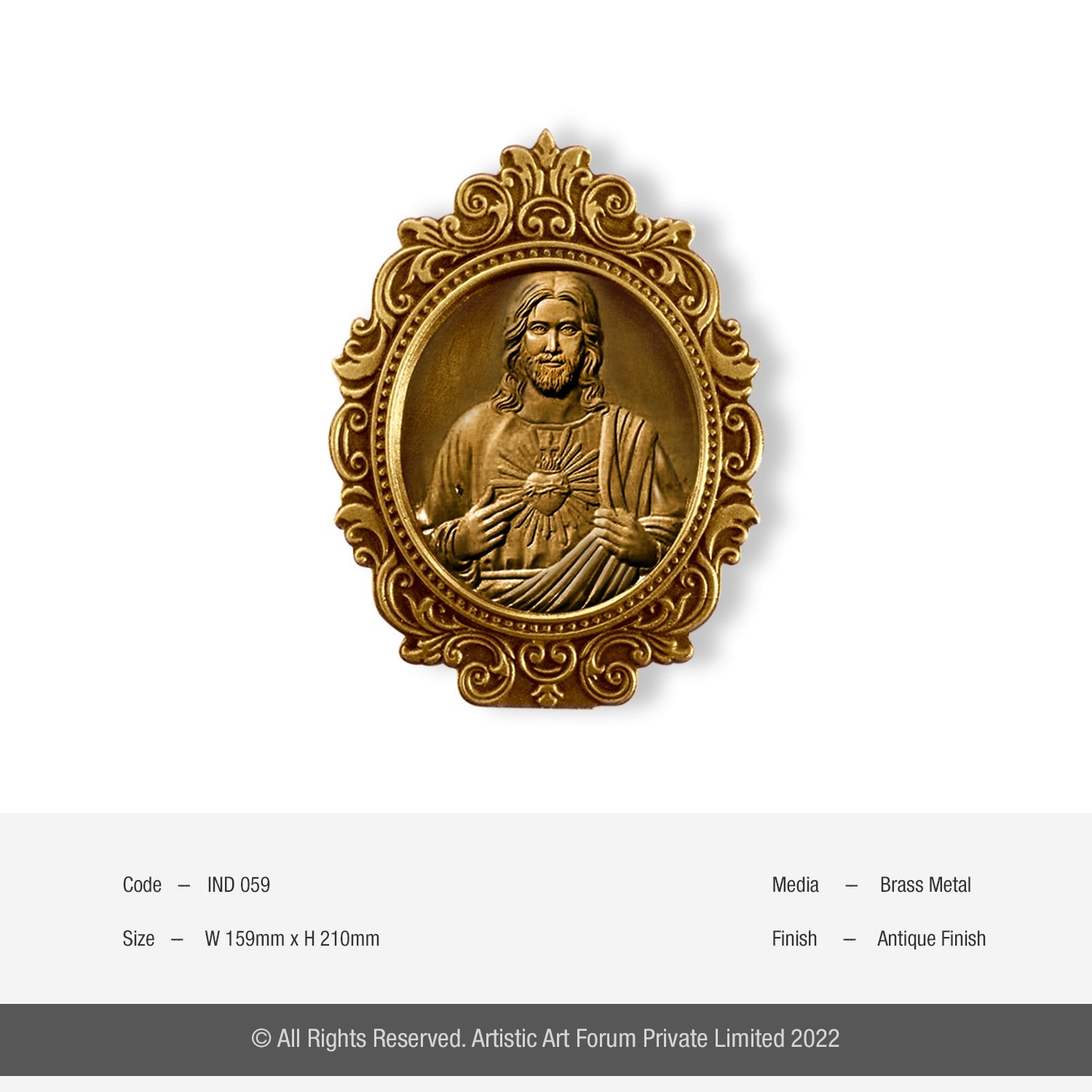 Madha Brass Metal Antique Finish - Artistick's Online