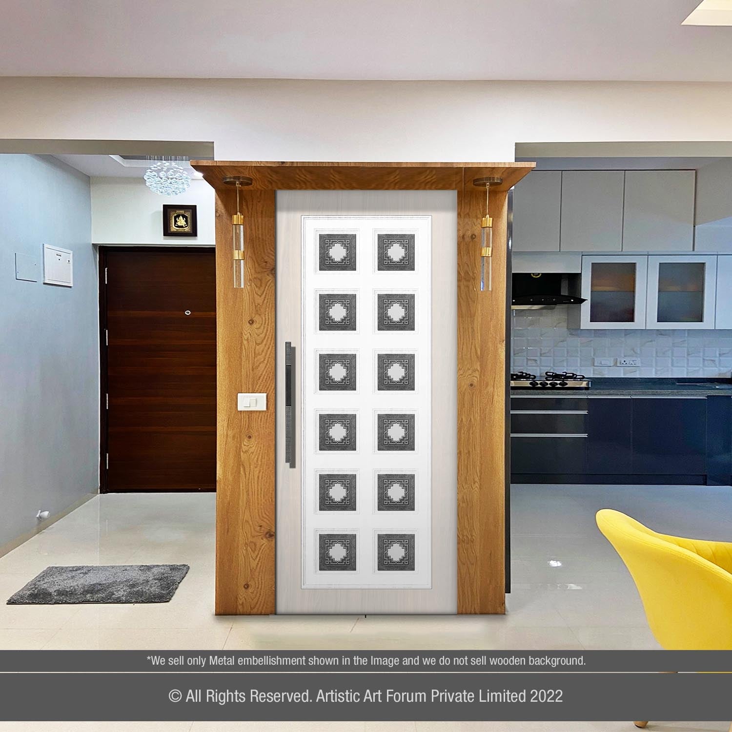 Bell Accessories For Pooja Door Design | For Pooja Room Design