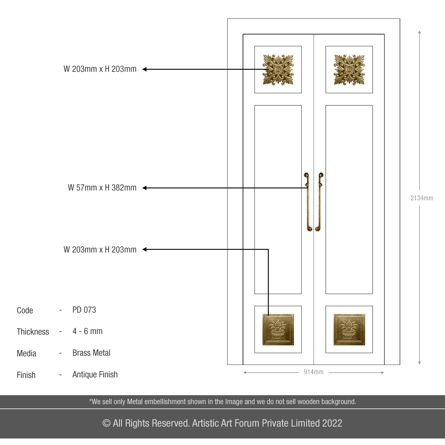 Grand Pooja Door Embellishment | For Pooja Room Designs
