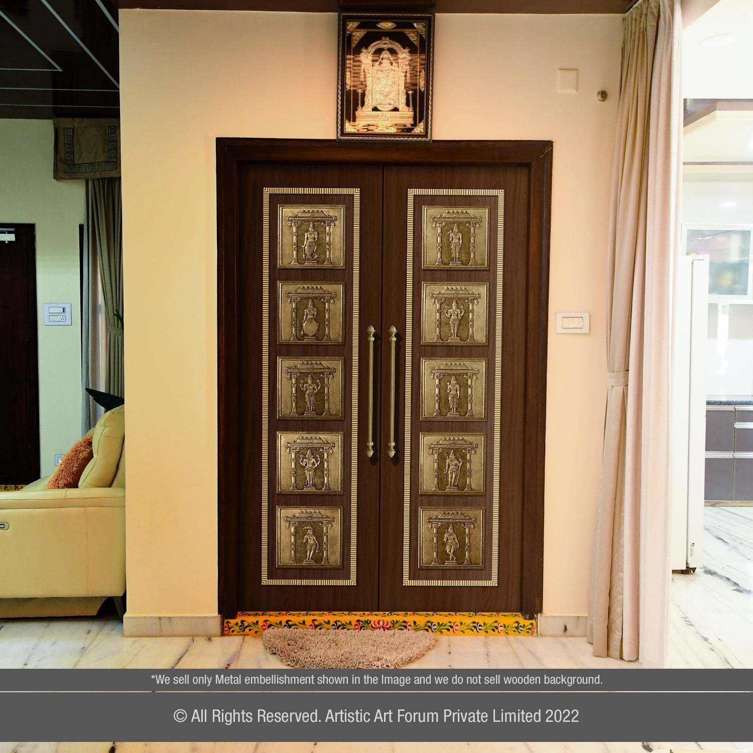 Dasavatharam Pooja Door Aaccessories | For Pooja Room Design