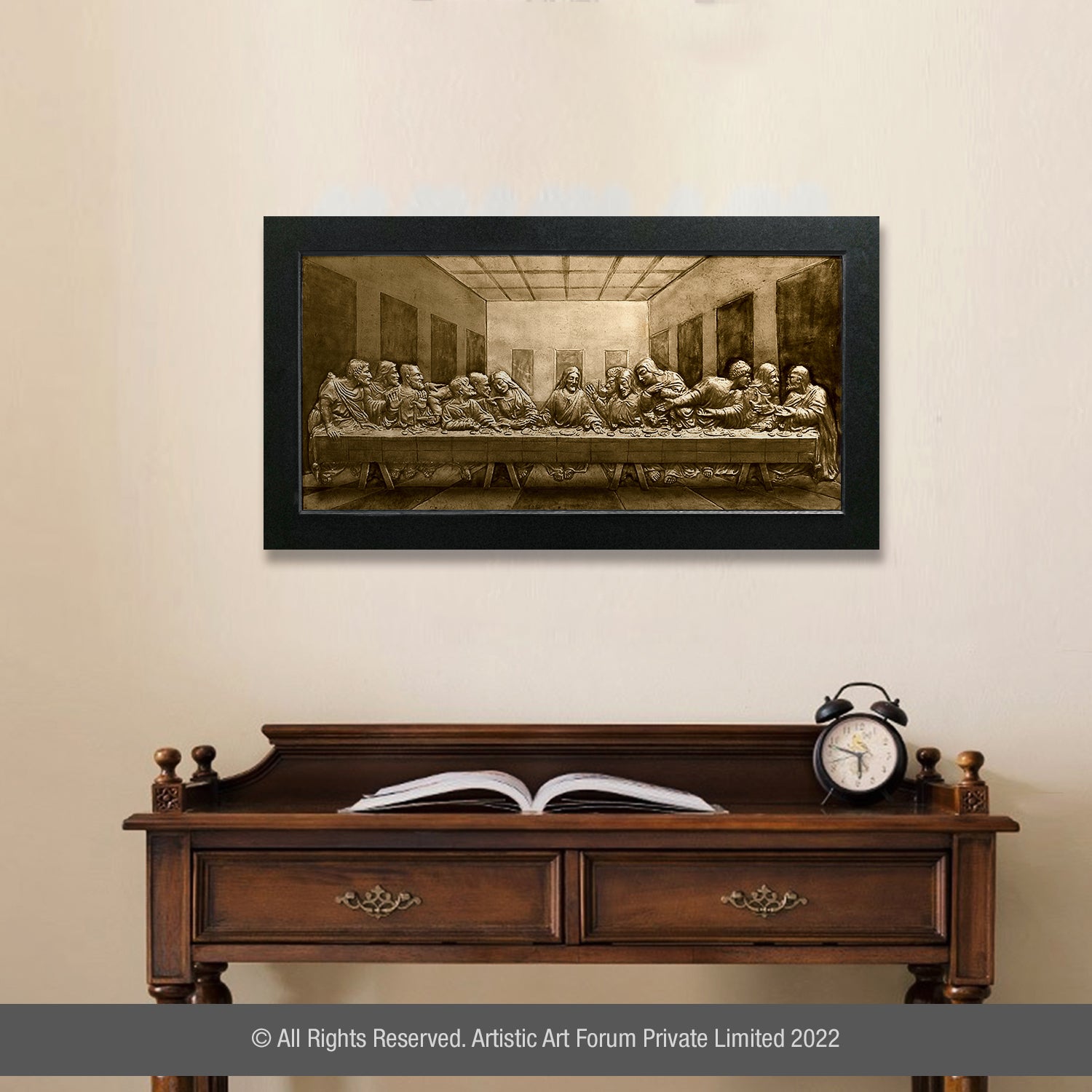 Lastsupper White Metal Antique Finish - Artistick's Online