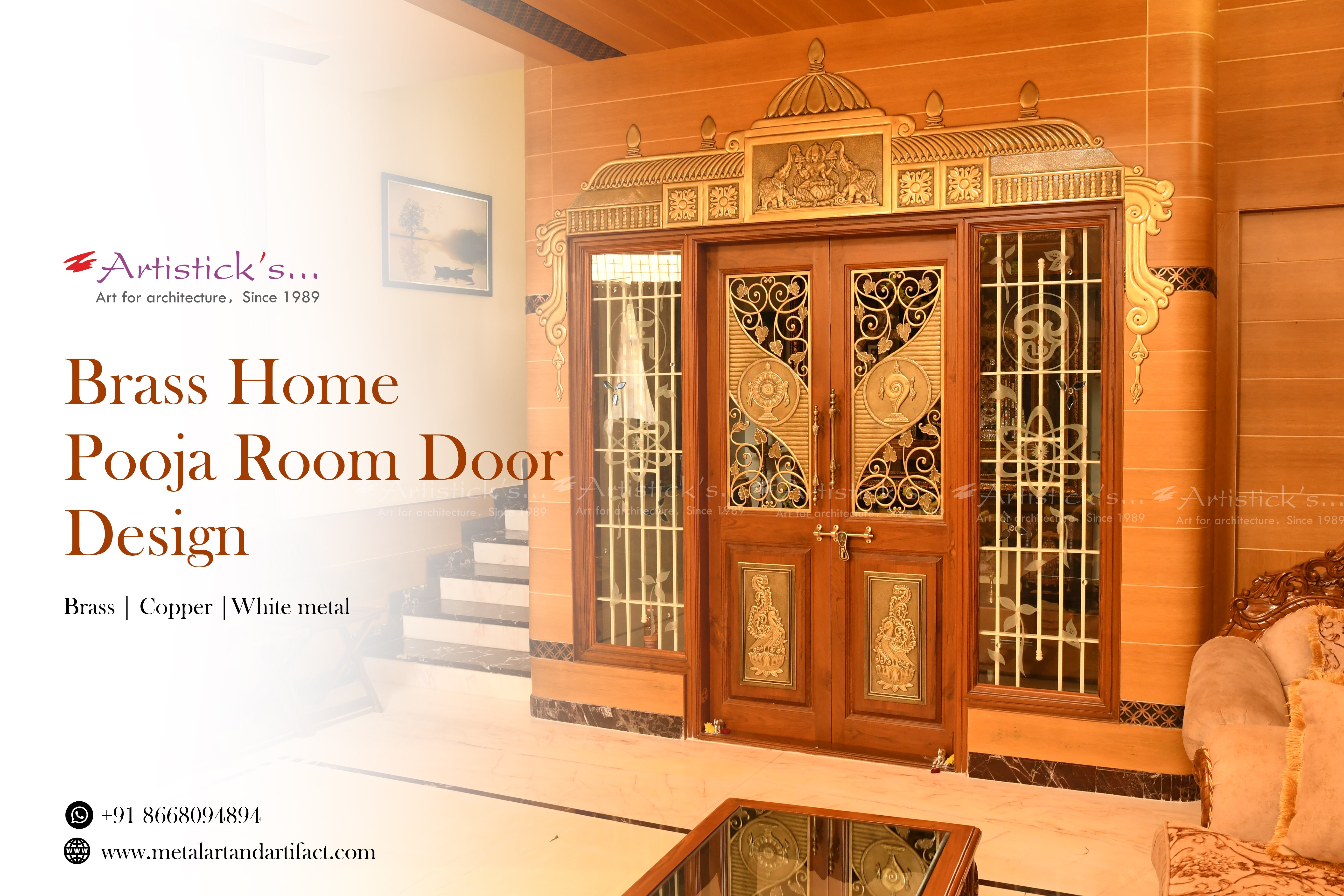 How to Match Pooja Room Door Design with Modern Interior Style