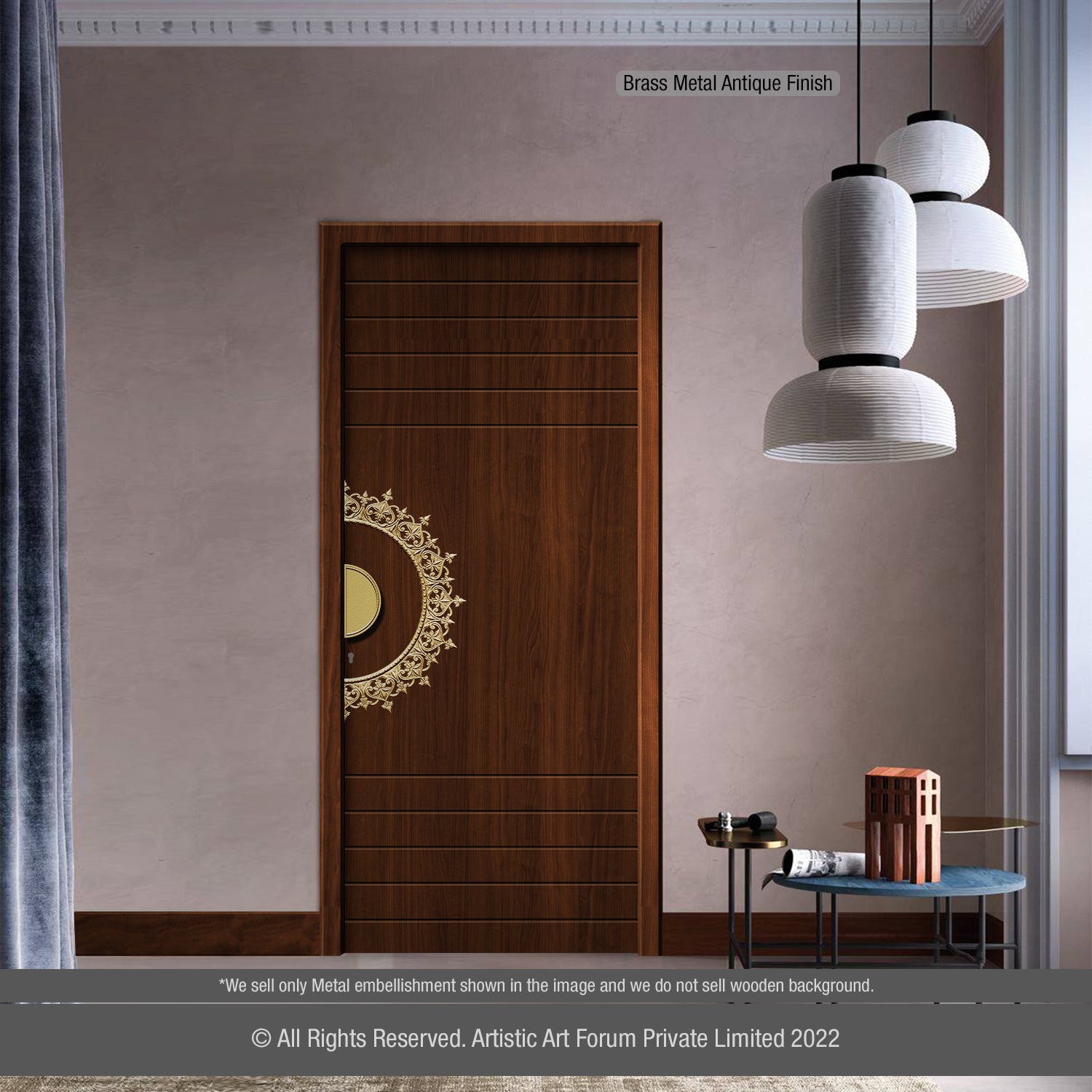 Half Circle Metal Door Design |  For Entrance and Internal Door