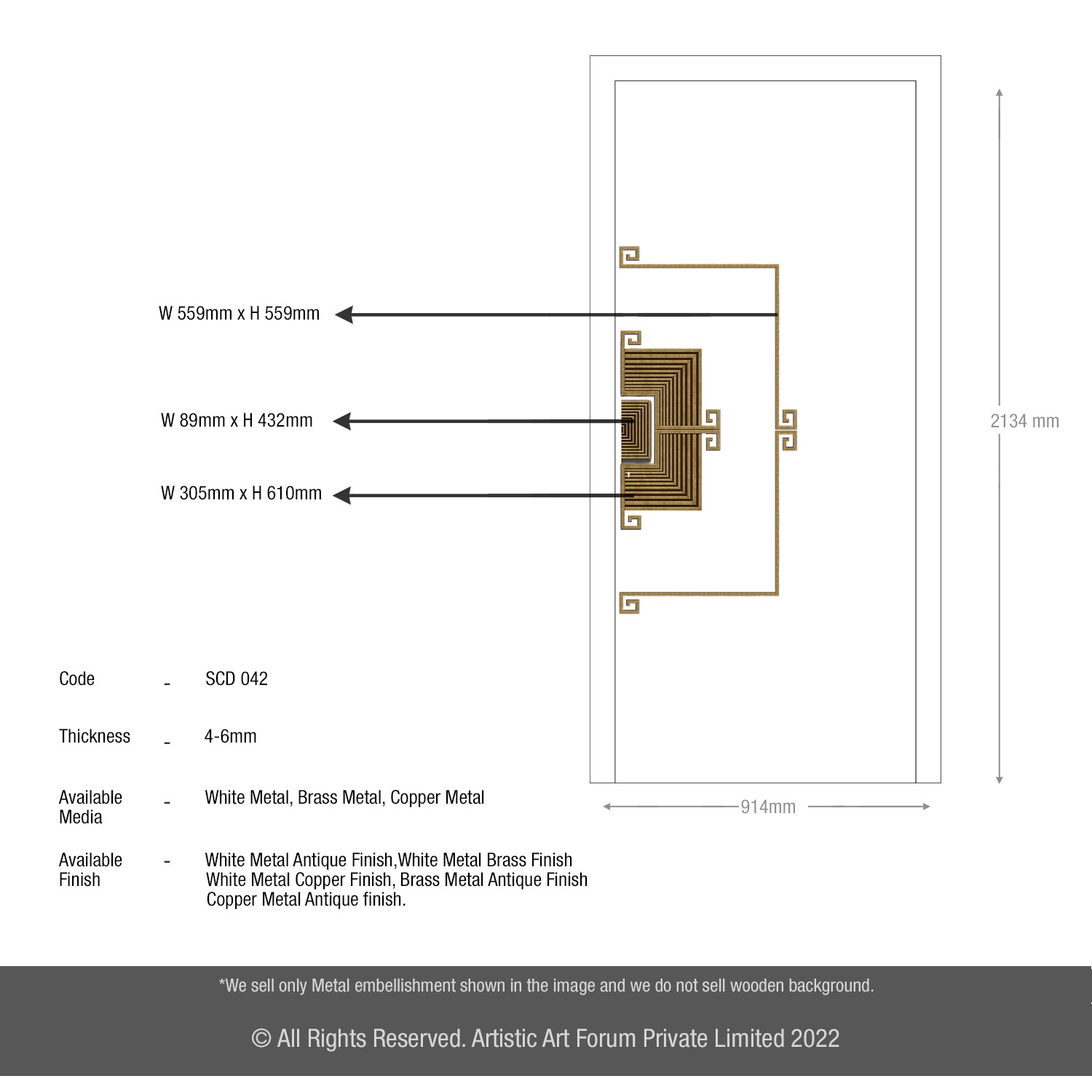 Contemporary Copper Door Design |  For Internal and Entrance Door Design