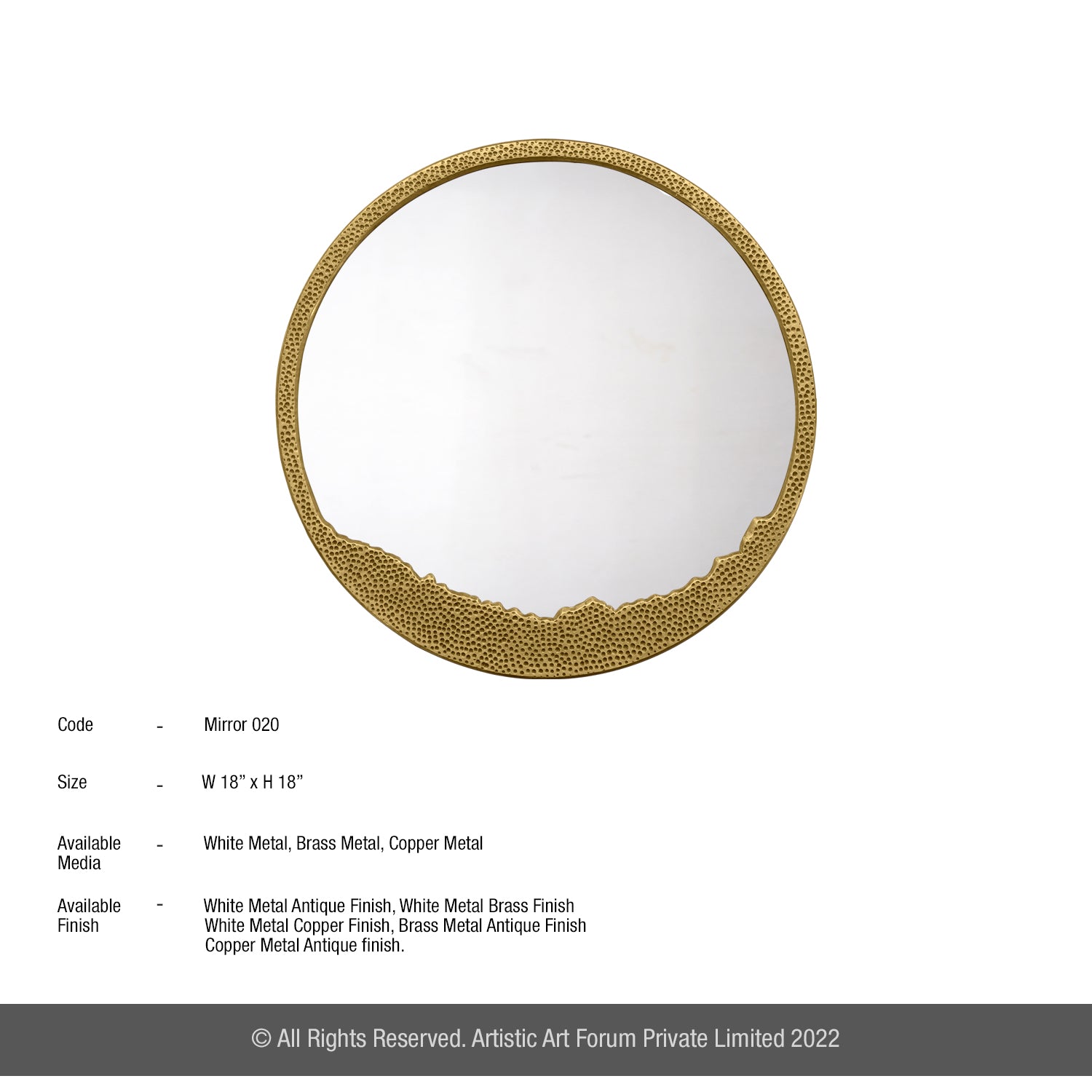 Circle Shape Mirror for Wall
