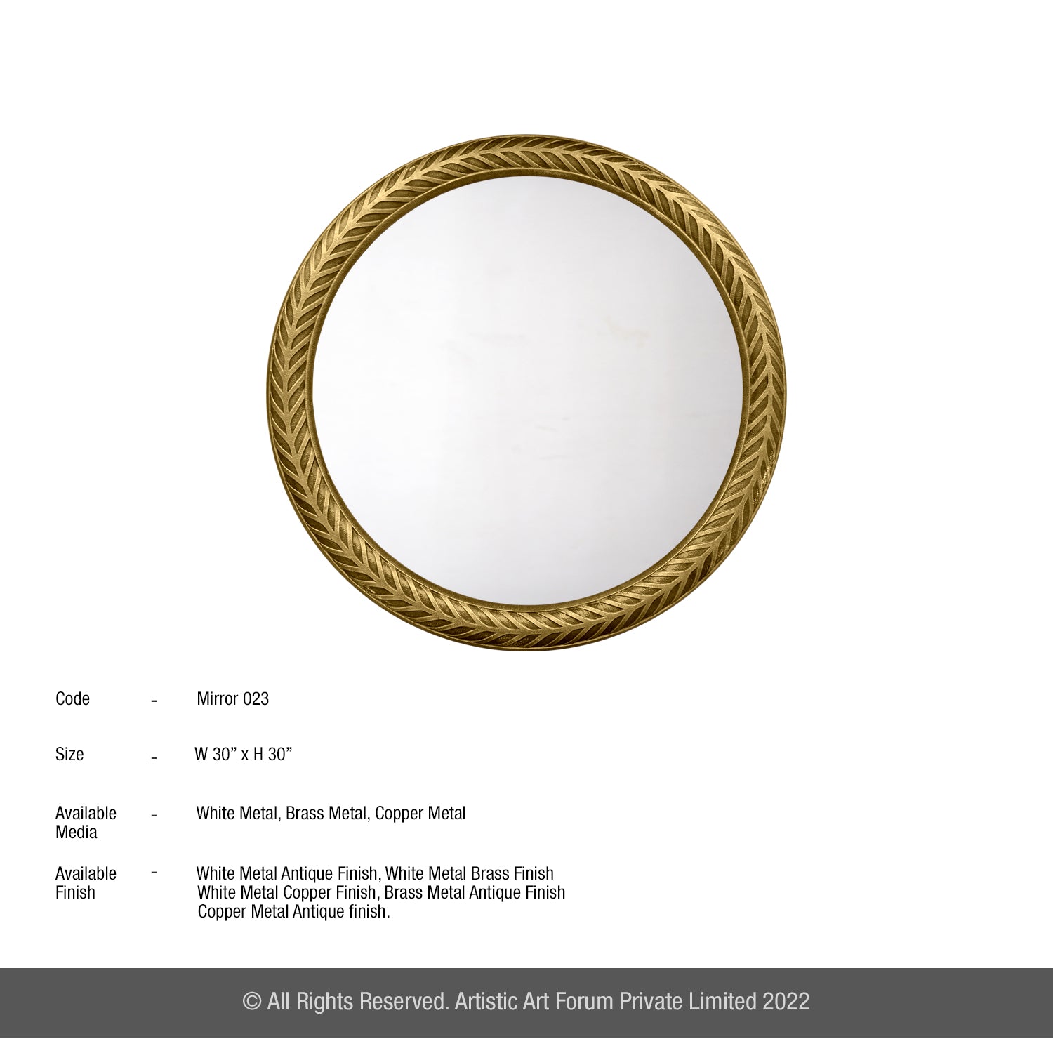 Large Round Mirror