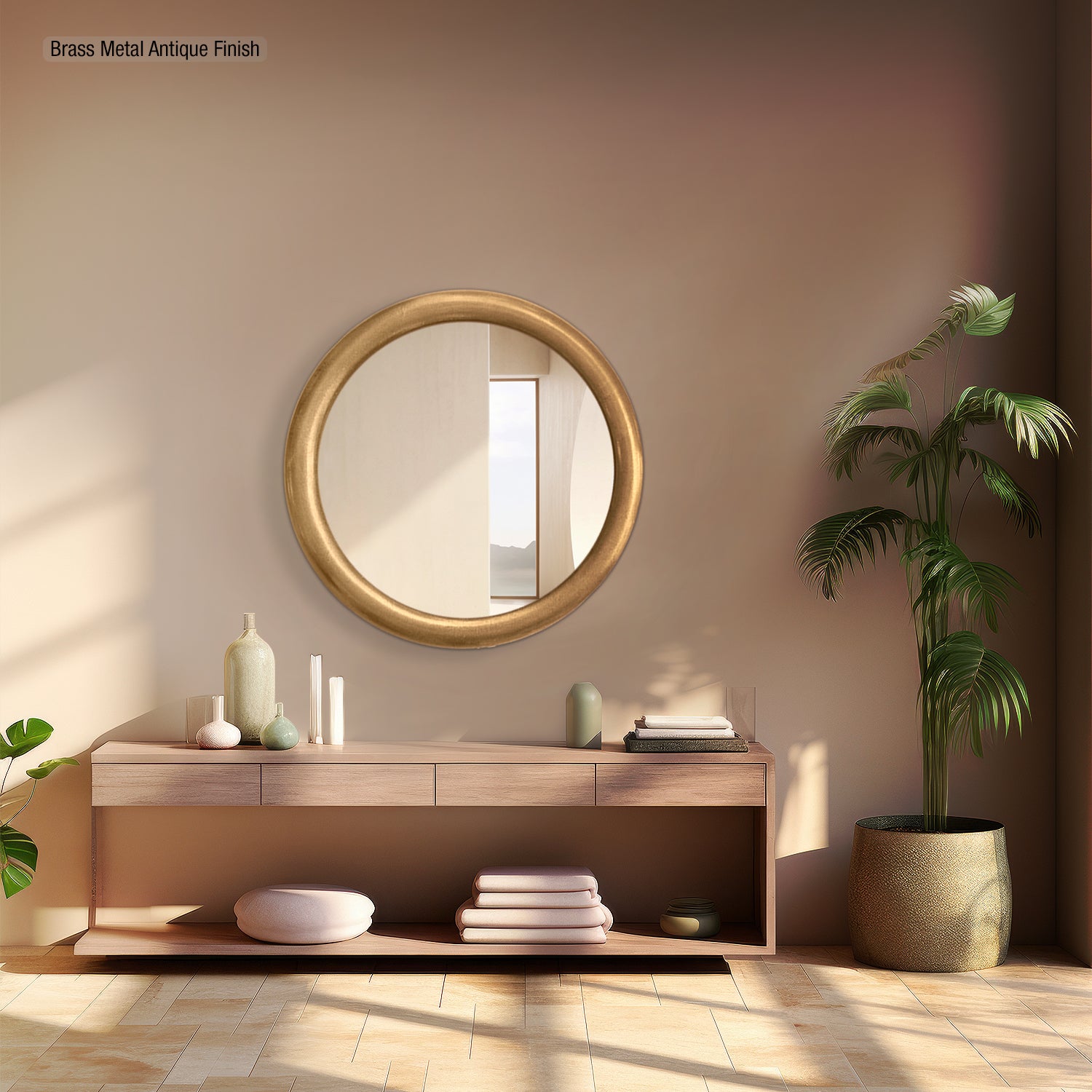 Minimalist Round Mirror