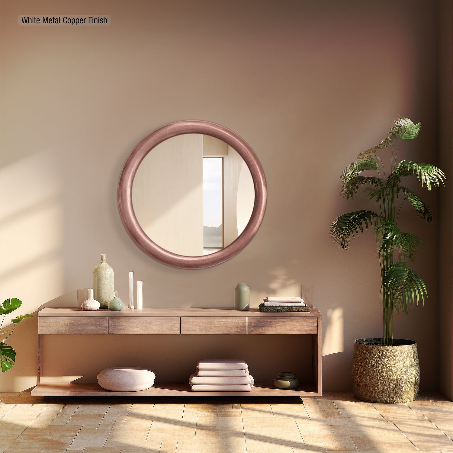 Minimalist Round Mirror