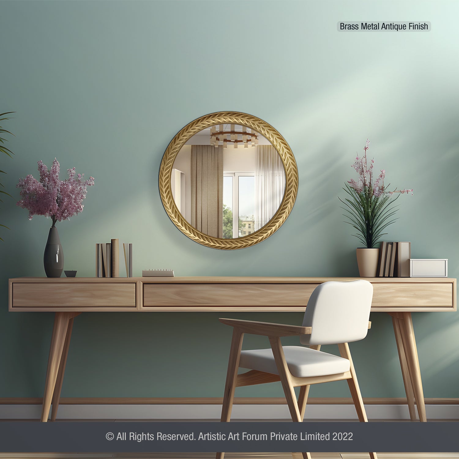 Circle Wall Mirror | For Home Wall Decor