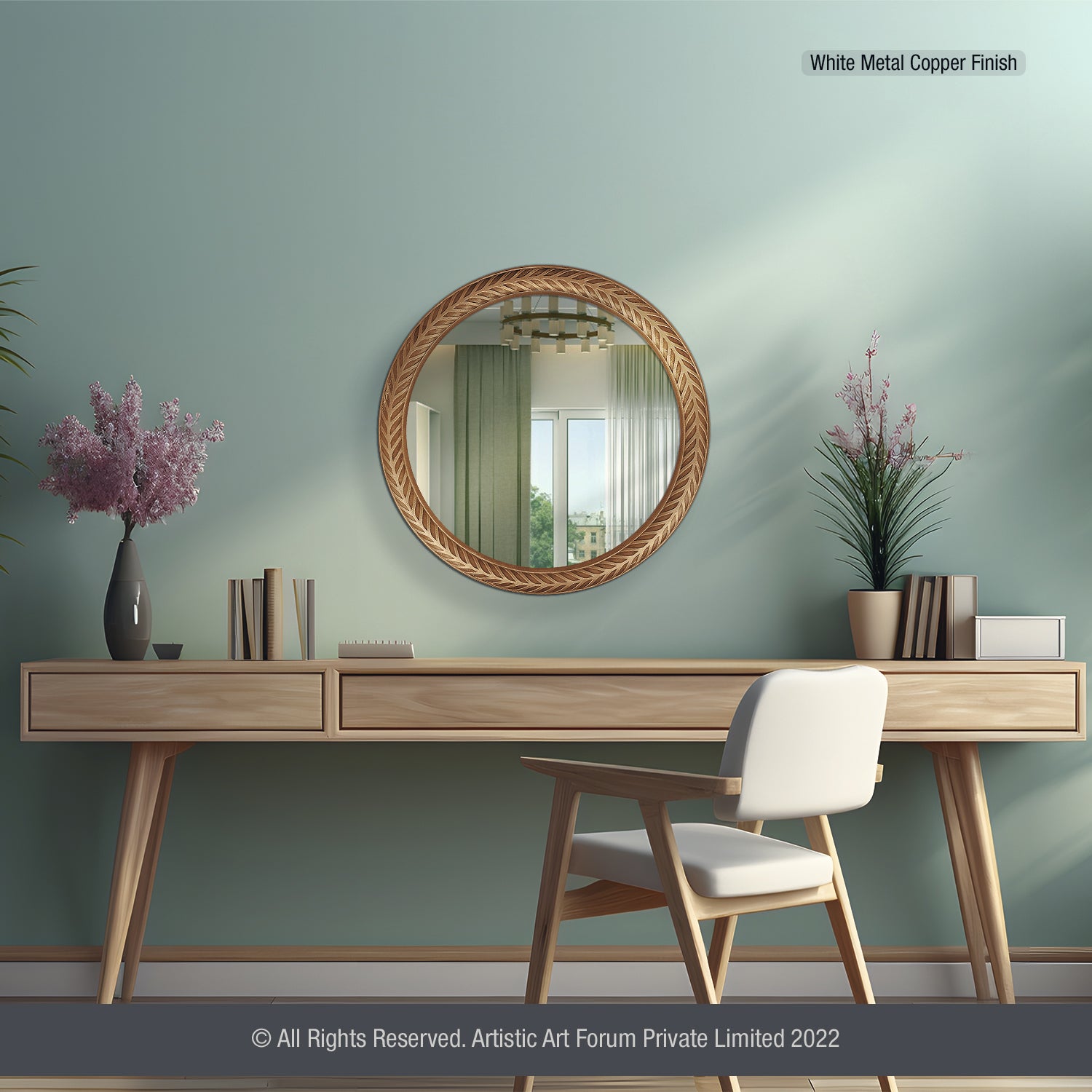 Circle Wall Mirror | For Home Wall Decor