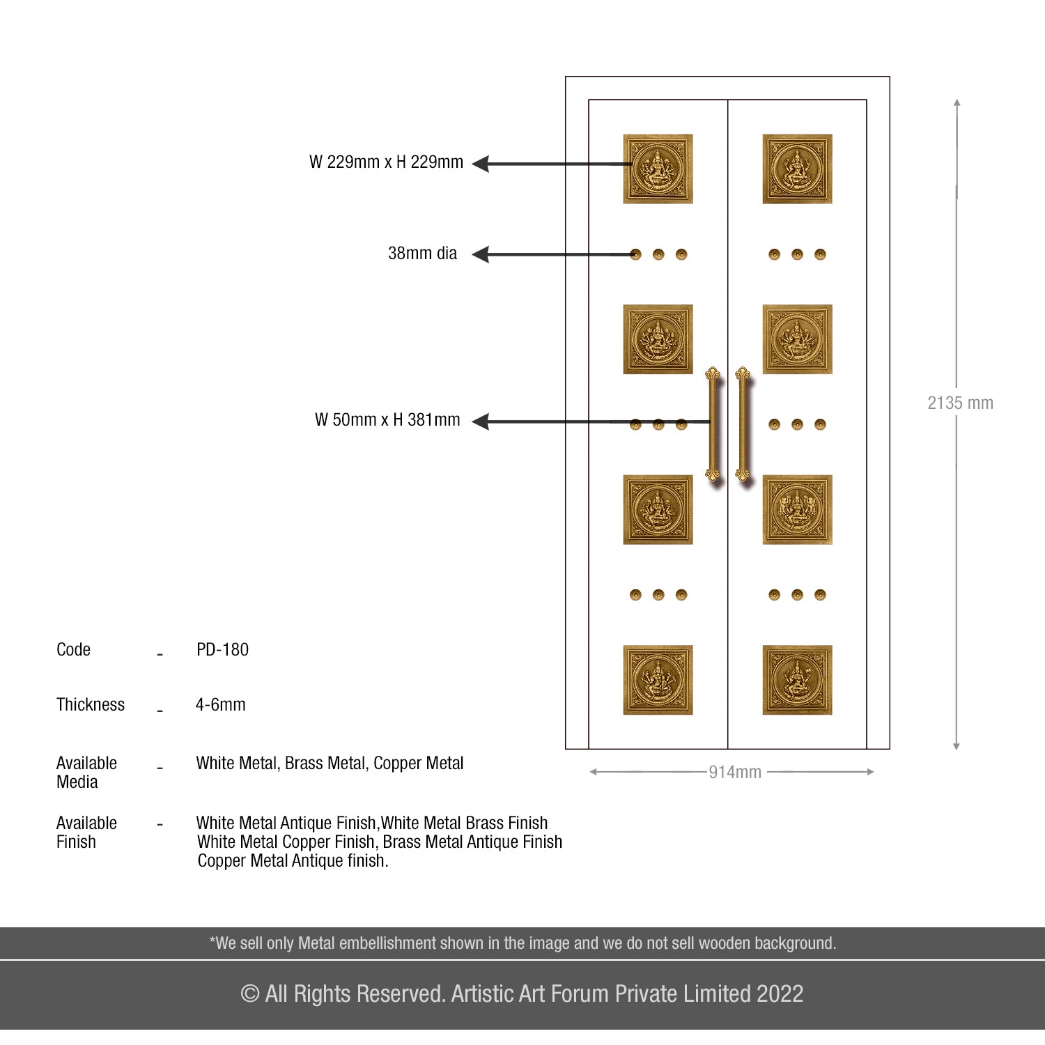 Astalakshmi Pooja Door Accessories | For Pooja Room Design