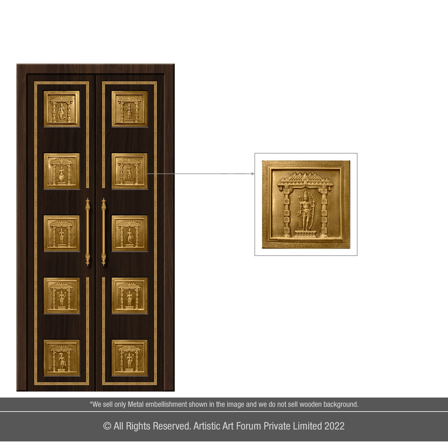 Dasavatharam Pooja Door Aaccessories | For Pooja Room Design