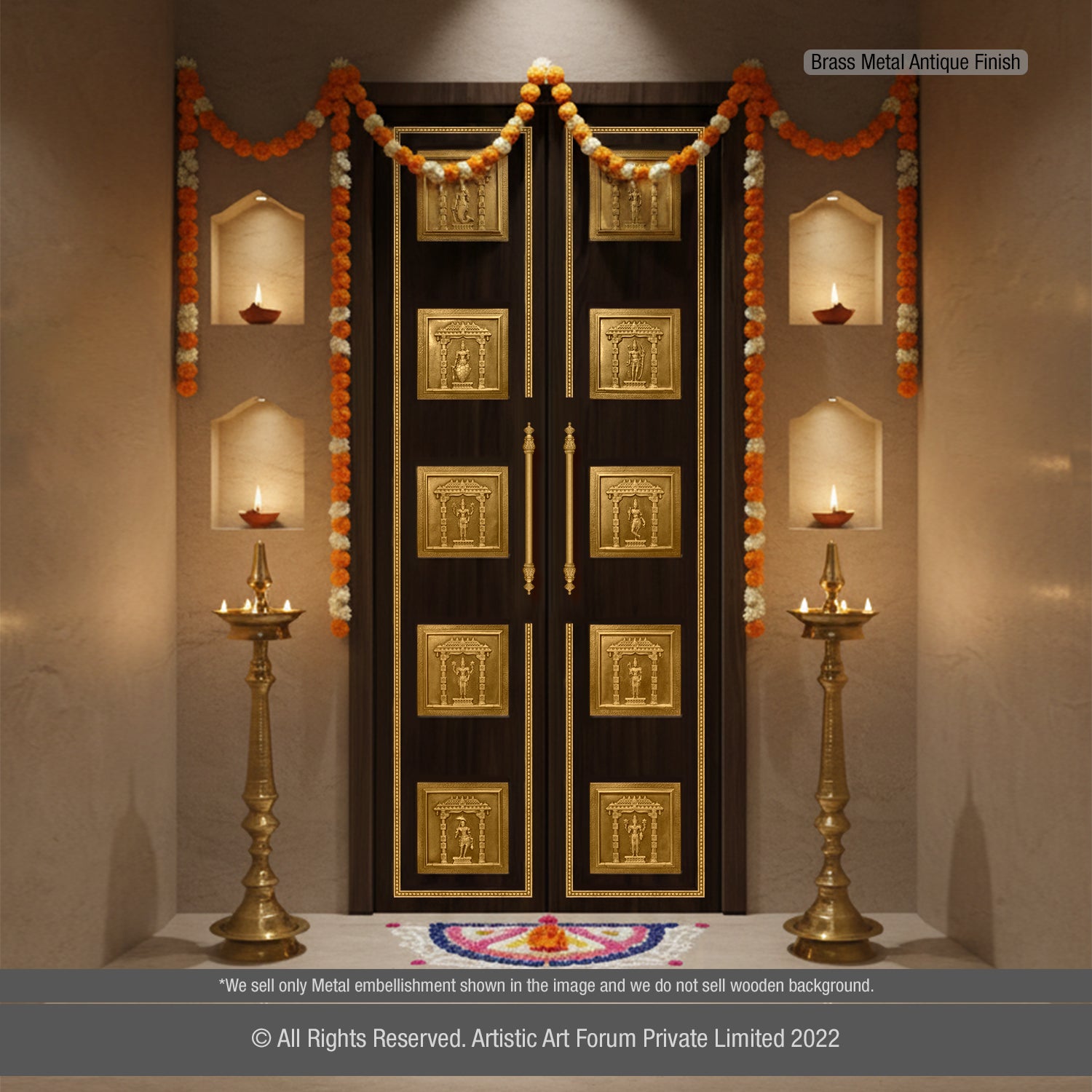 Dasavatharam Pooja Door Aaccessories | For Pooja Room Design