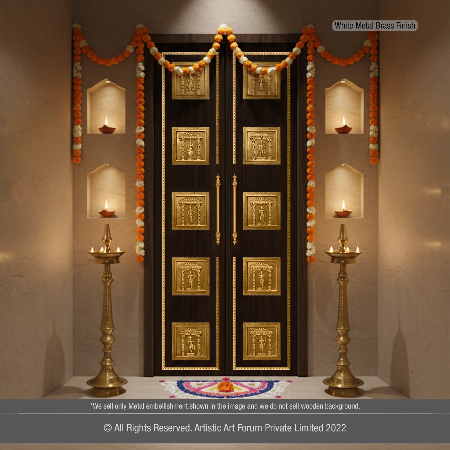 Dasavatharam Pooja Door Aaccessories | For Pooja Room Design