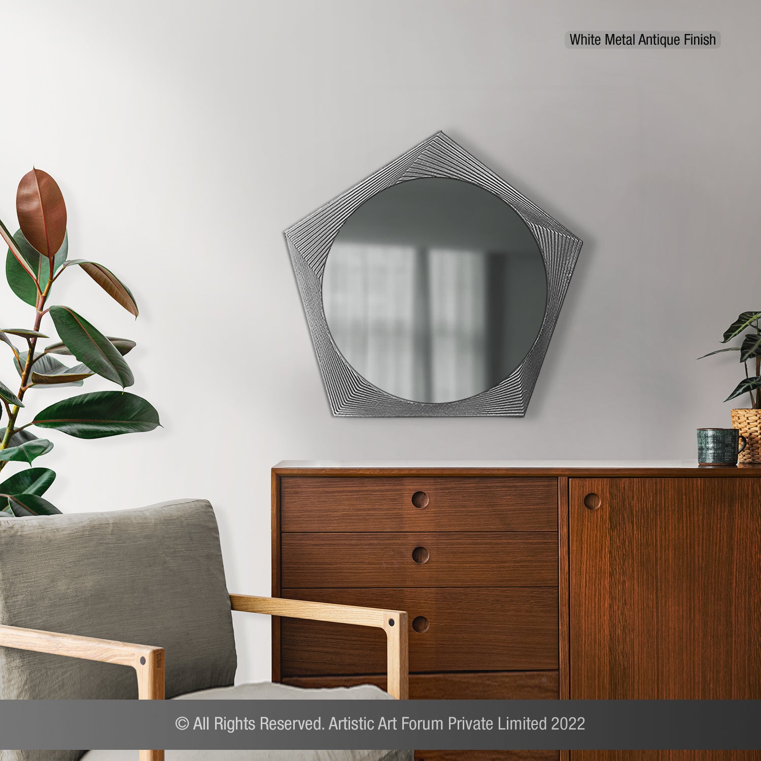 Pentagon Shape Mirror