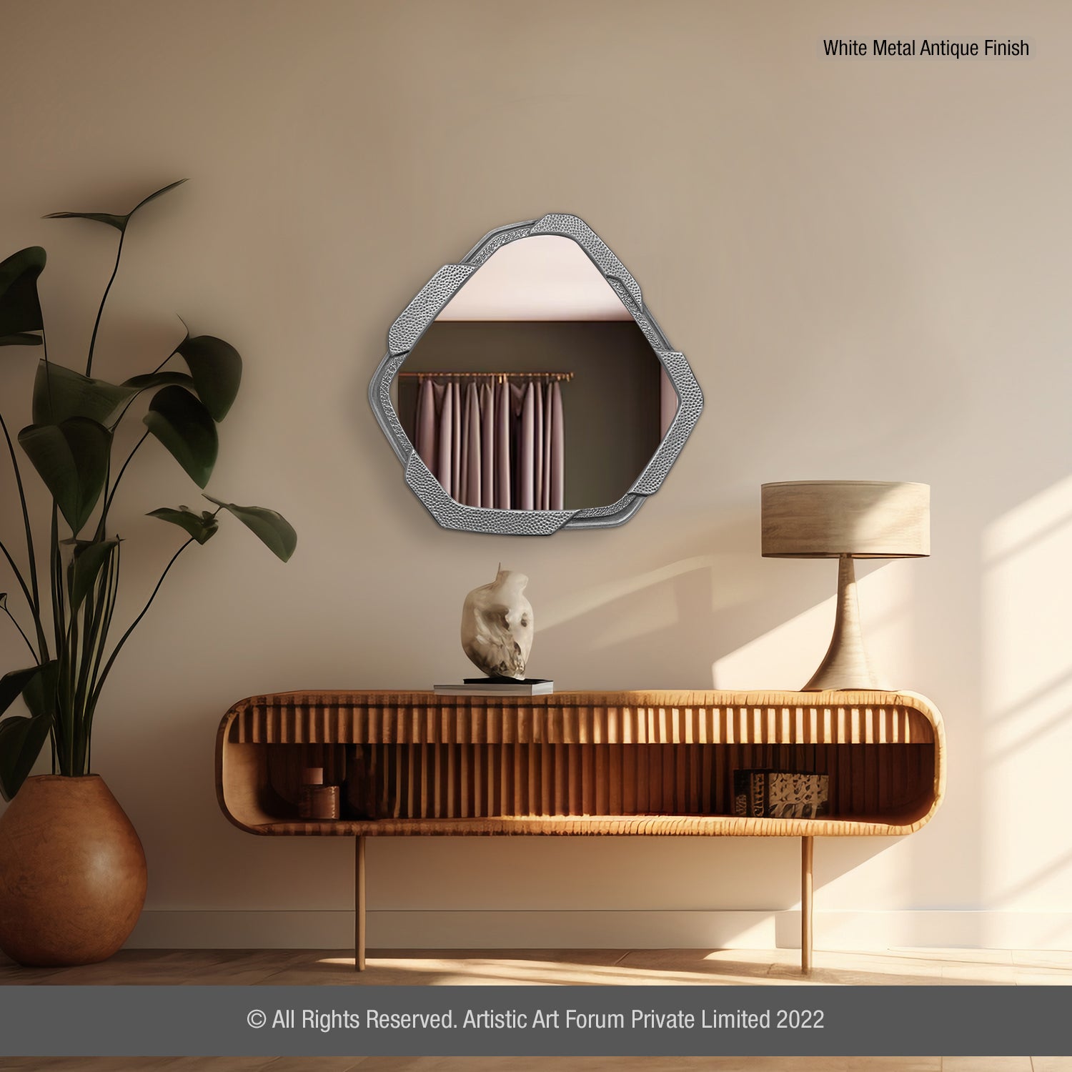 Modern wall mirror design for living room interior decor with stylish contemporary look