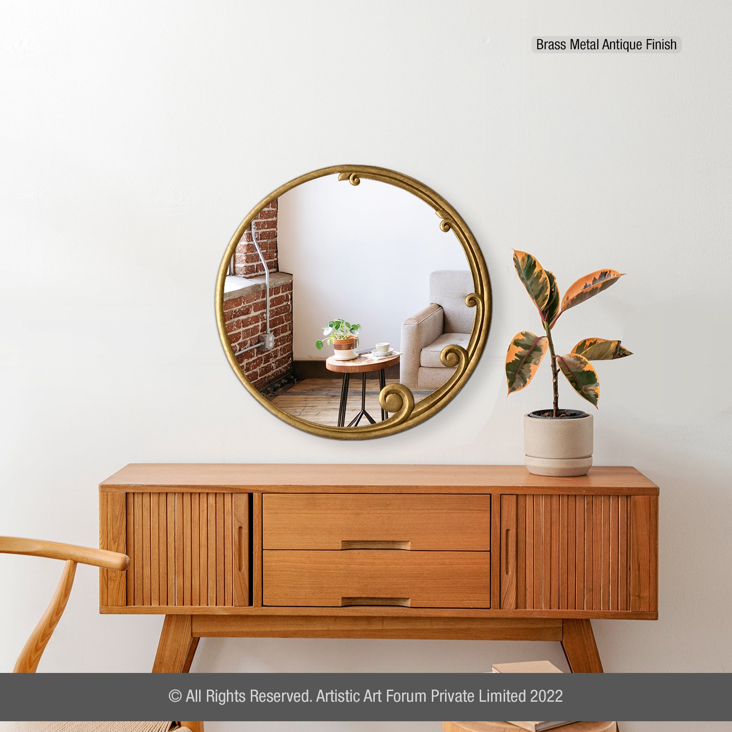 Unique decorative mirror with creative design for stylish home interior decor