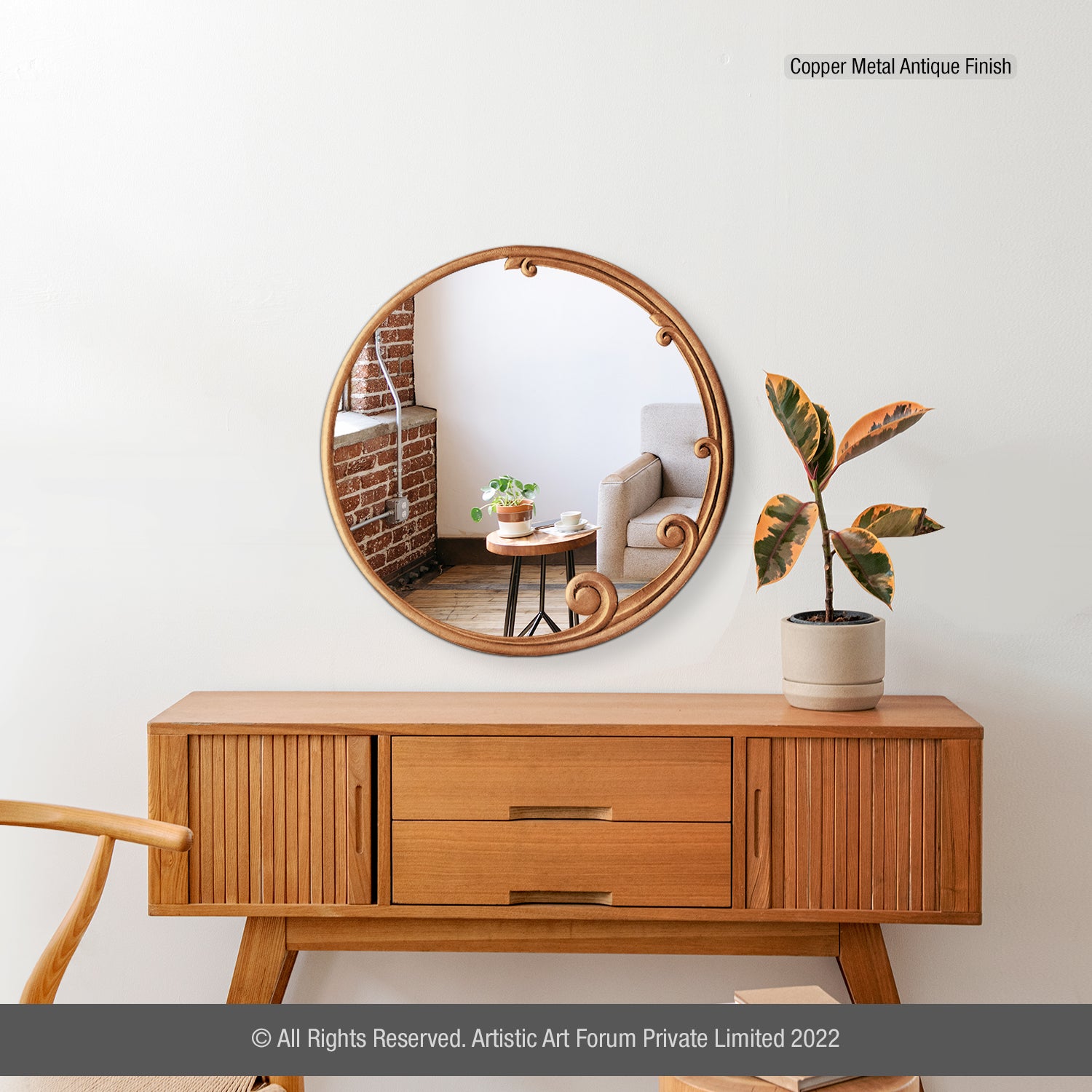 Unique decorative mirror with creative design for stylish home interior decor