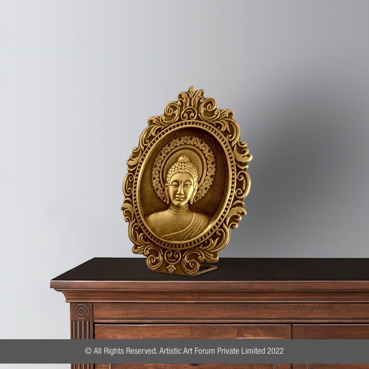 Buddha brass figurine for meditation table