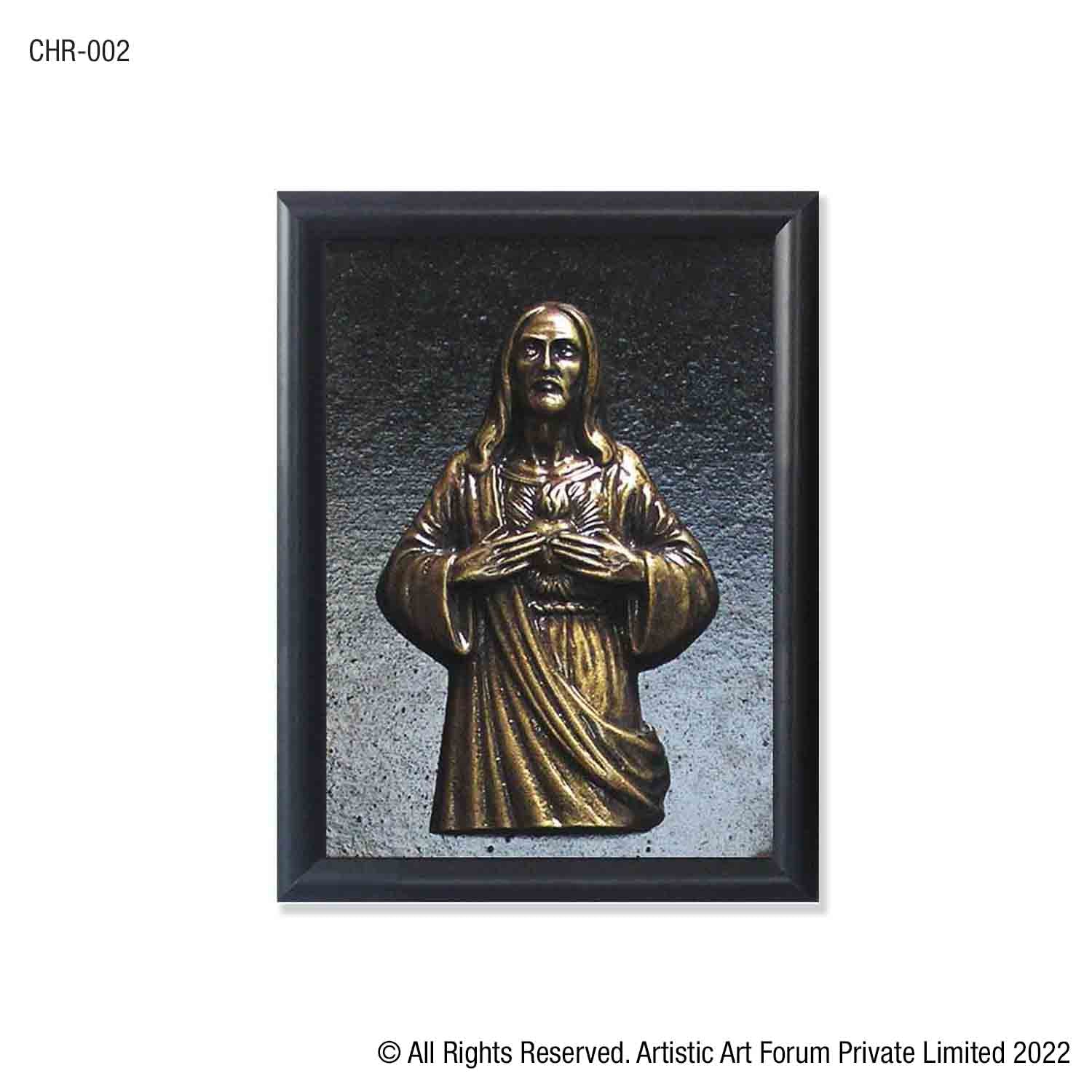 Jesus brass wall decor for Christian home