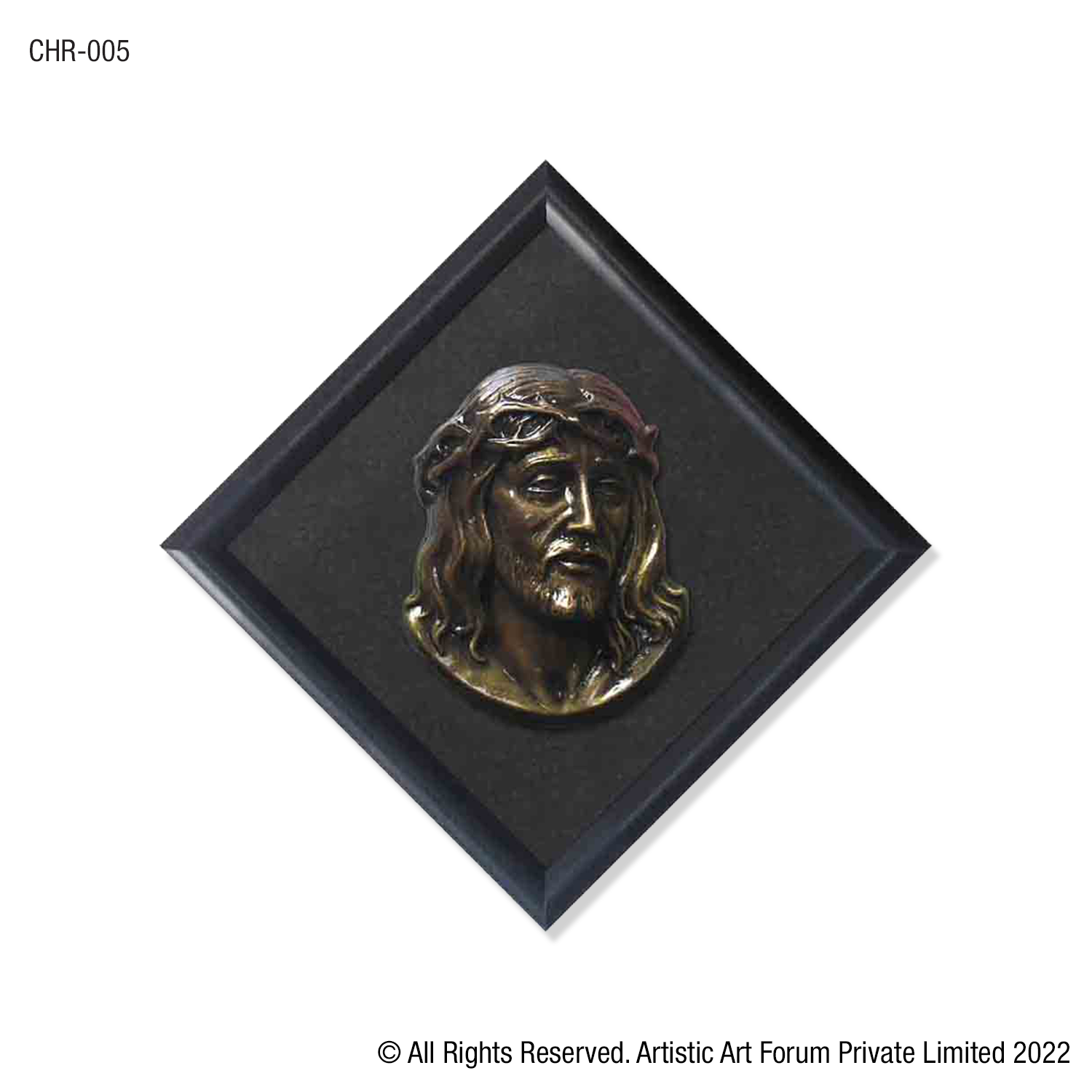 Jesus face brass wall hanging for living room