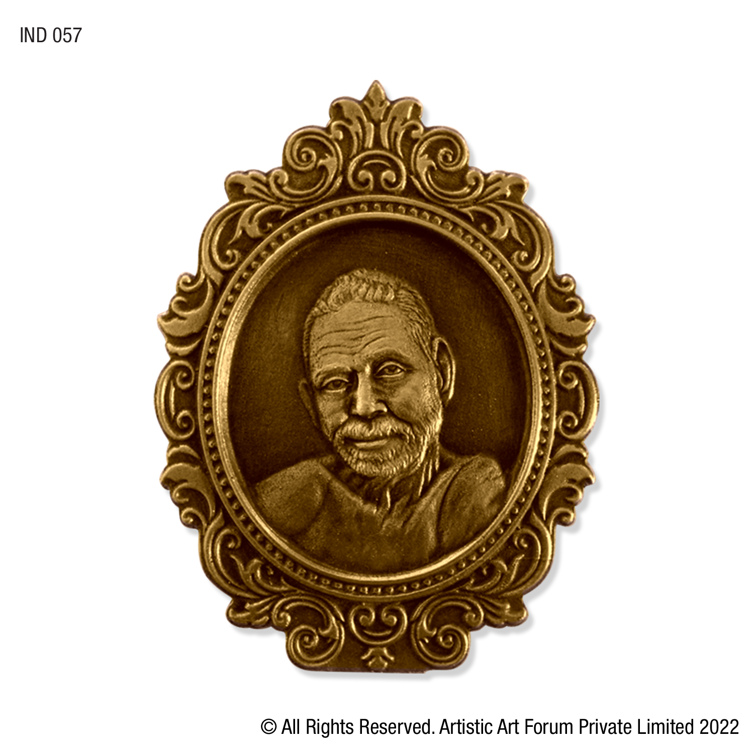 spiritual guru brass decor for meditation space