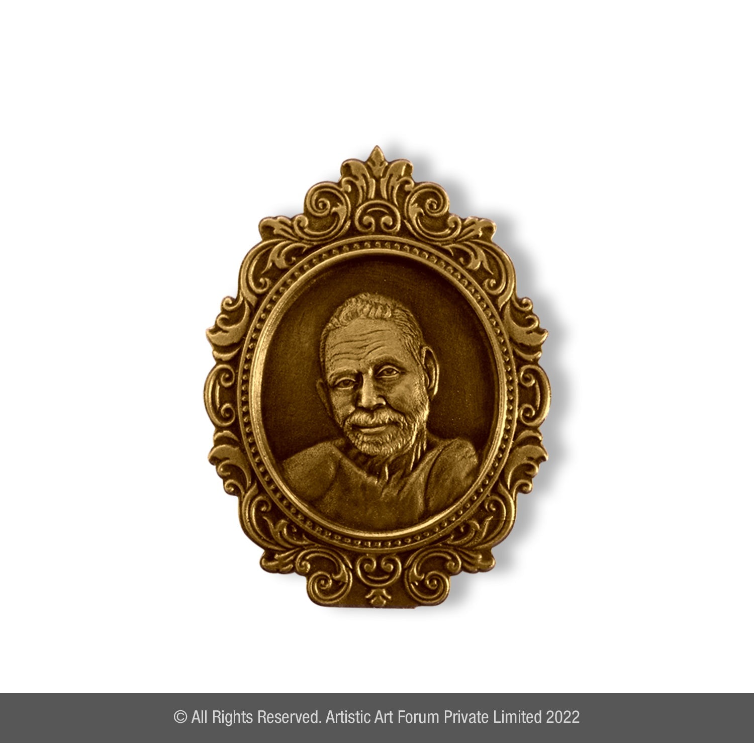 Old Man Brass Metal Antique Finish - Artistick's Online