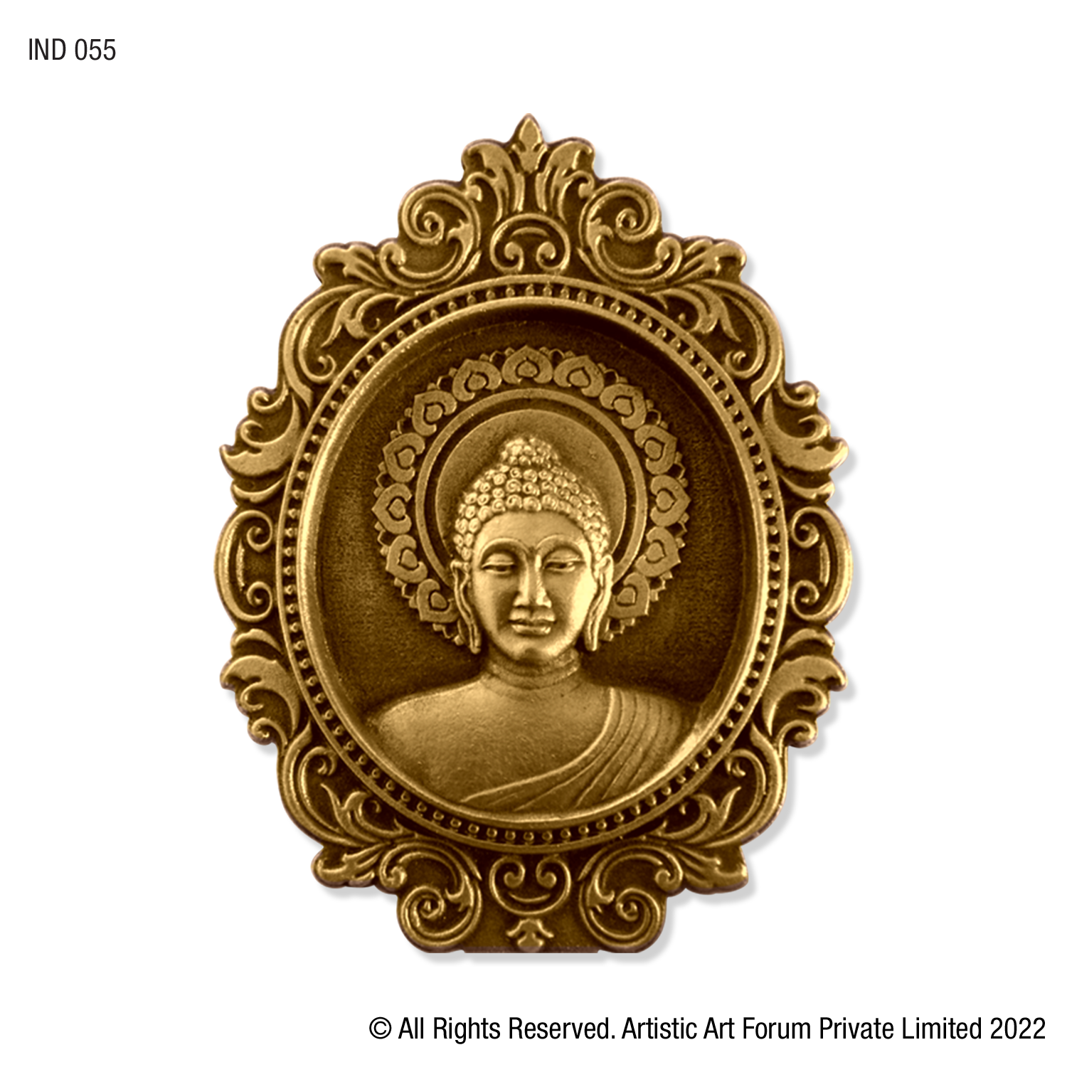 spiritual Buddha brass decor for home