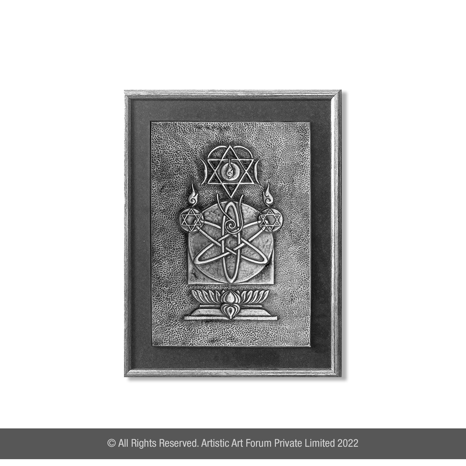 Conceptual Ganesha White Metal Antique Finish - Artistick's Online