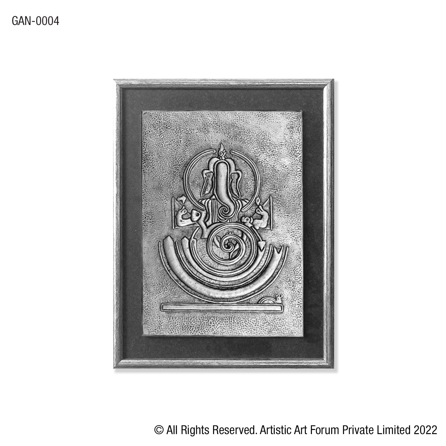 Conceptual Ganesha White Metal Antique Finish - Artistick's Online