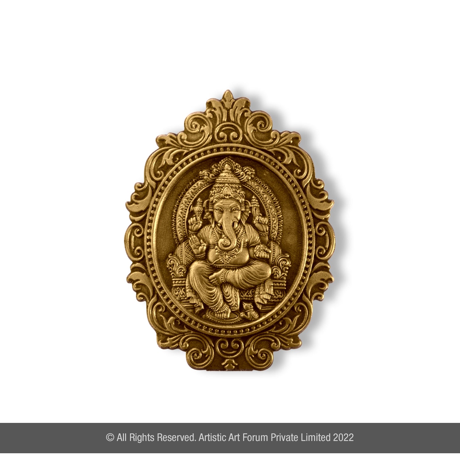 Ganesha Brass Metal Antique Finish - Artistick's Online