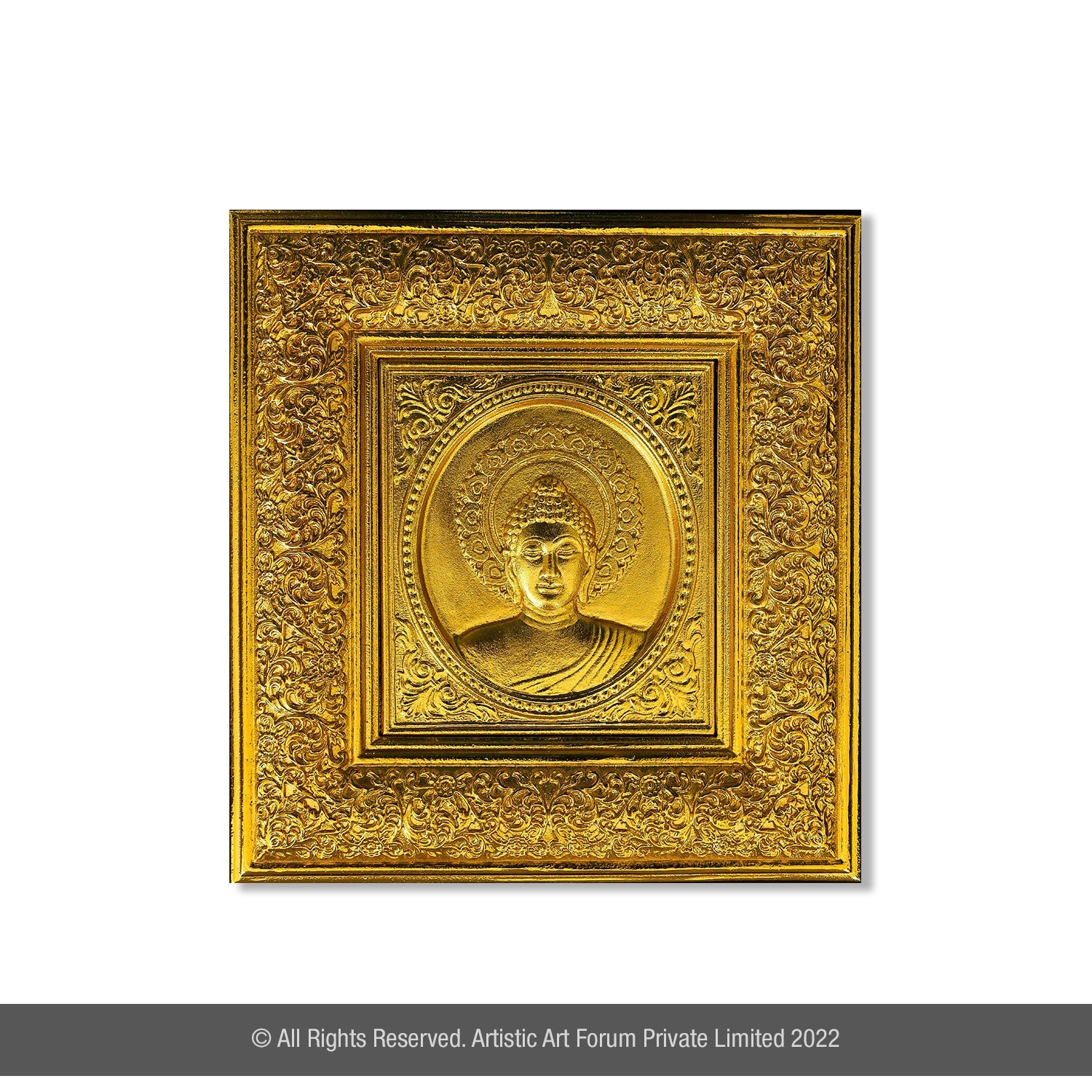 Budha Head WM gold Plated - Artistick's Online