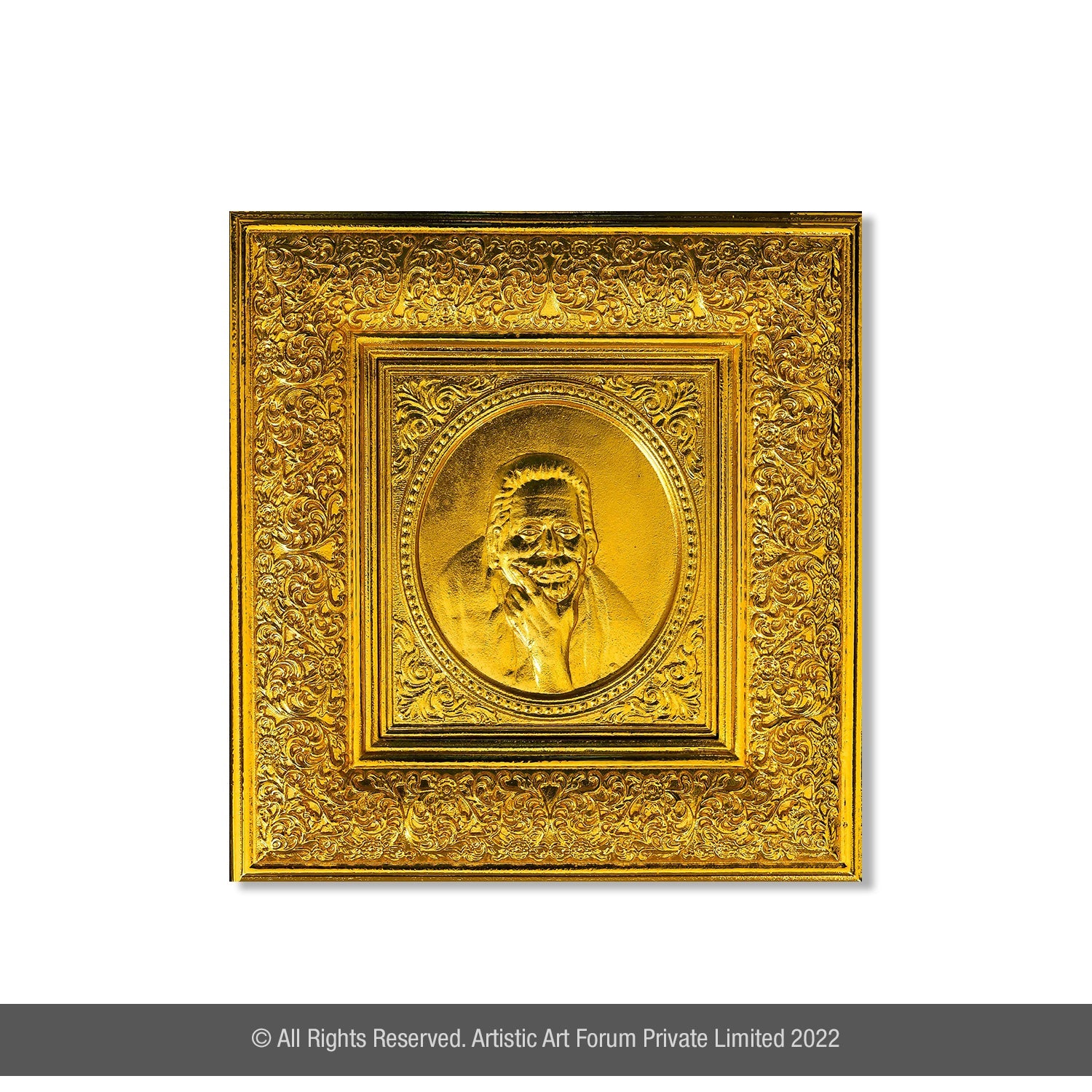 Seshadri Swamigal WM gold Plated - Artistick's Online