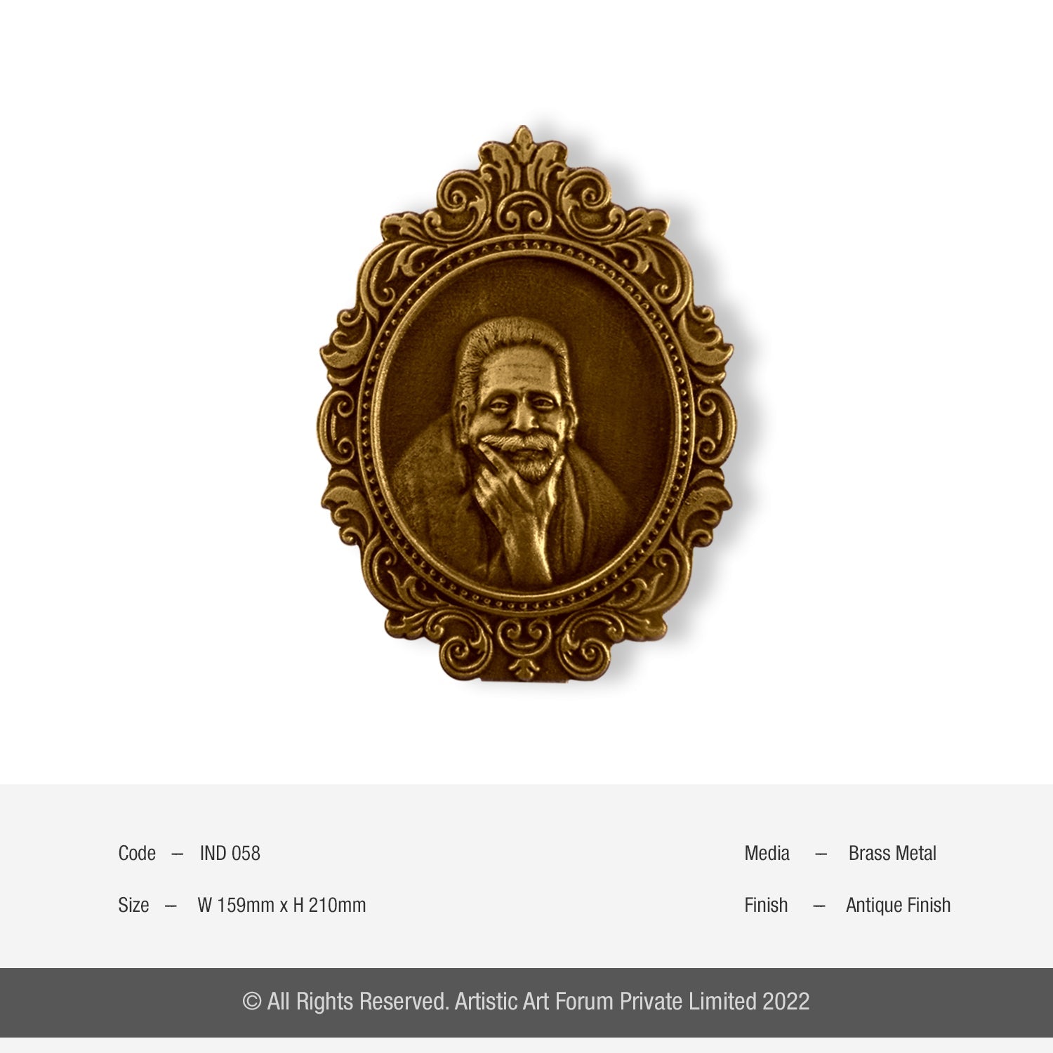 Seshadri Swamigal Brass Metal Antique Finish - Artistick's Online