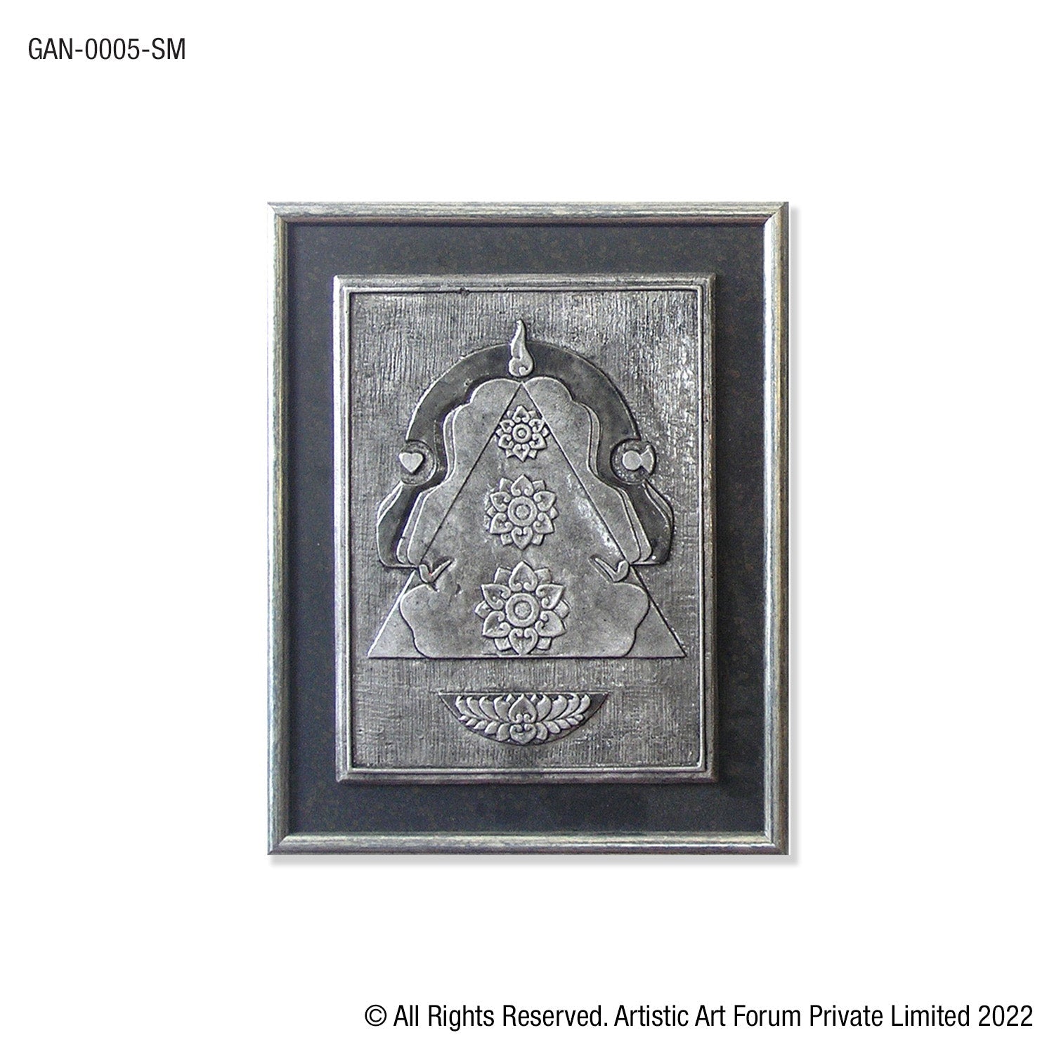 Contemporary Ganesha White Metal Antique Finish - Artistick's Online