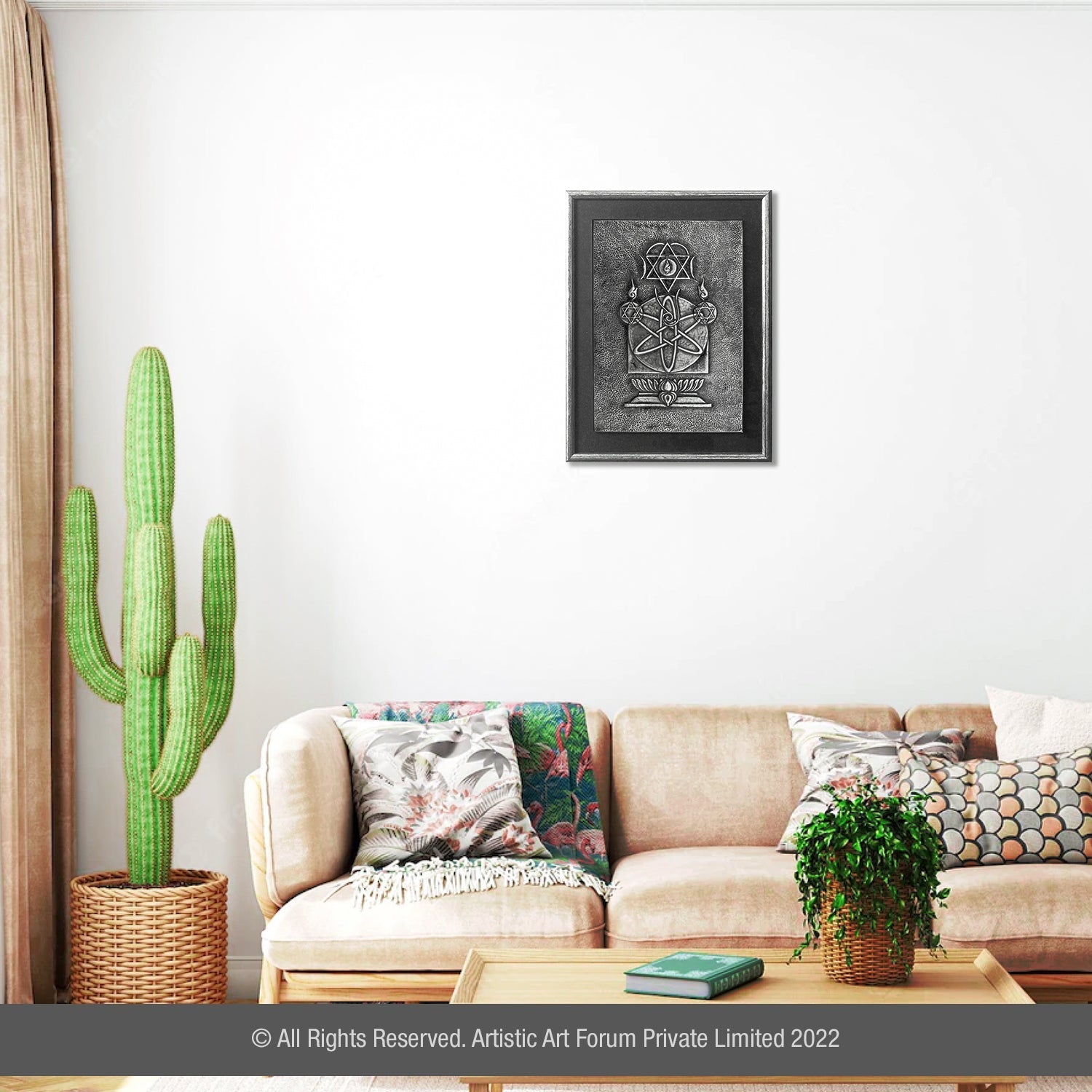 contemporary Ganesha wall hanging decor for living room