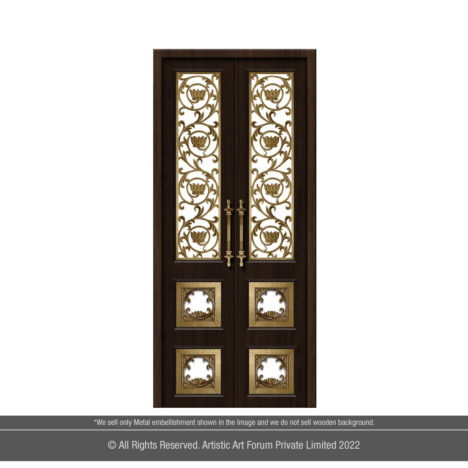 Grill & Bell Accessories For Pooja Door Design | For Pooja Room Design