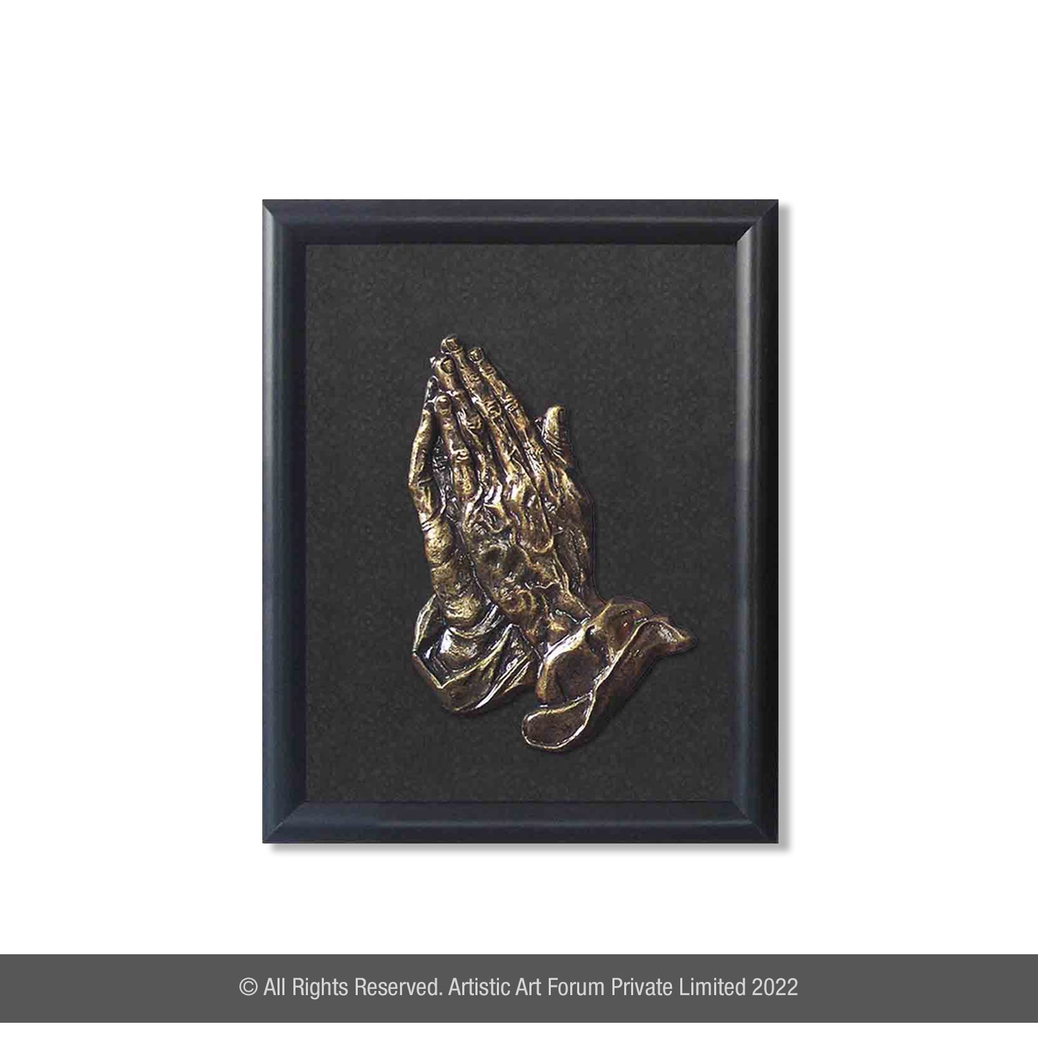 Praying Hand Brass Metal Antique Finish - Artistick's Online
