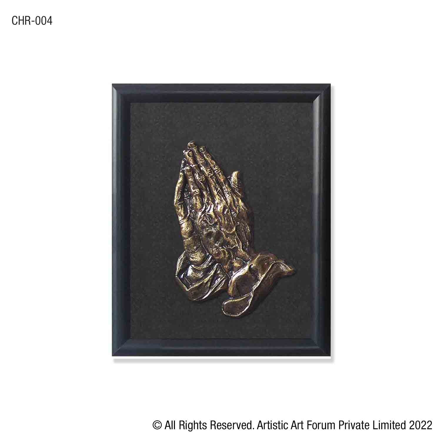 brass prayer hands wall hanging for living room